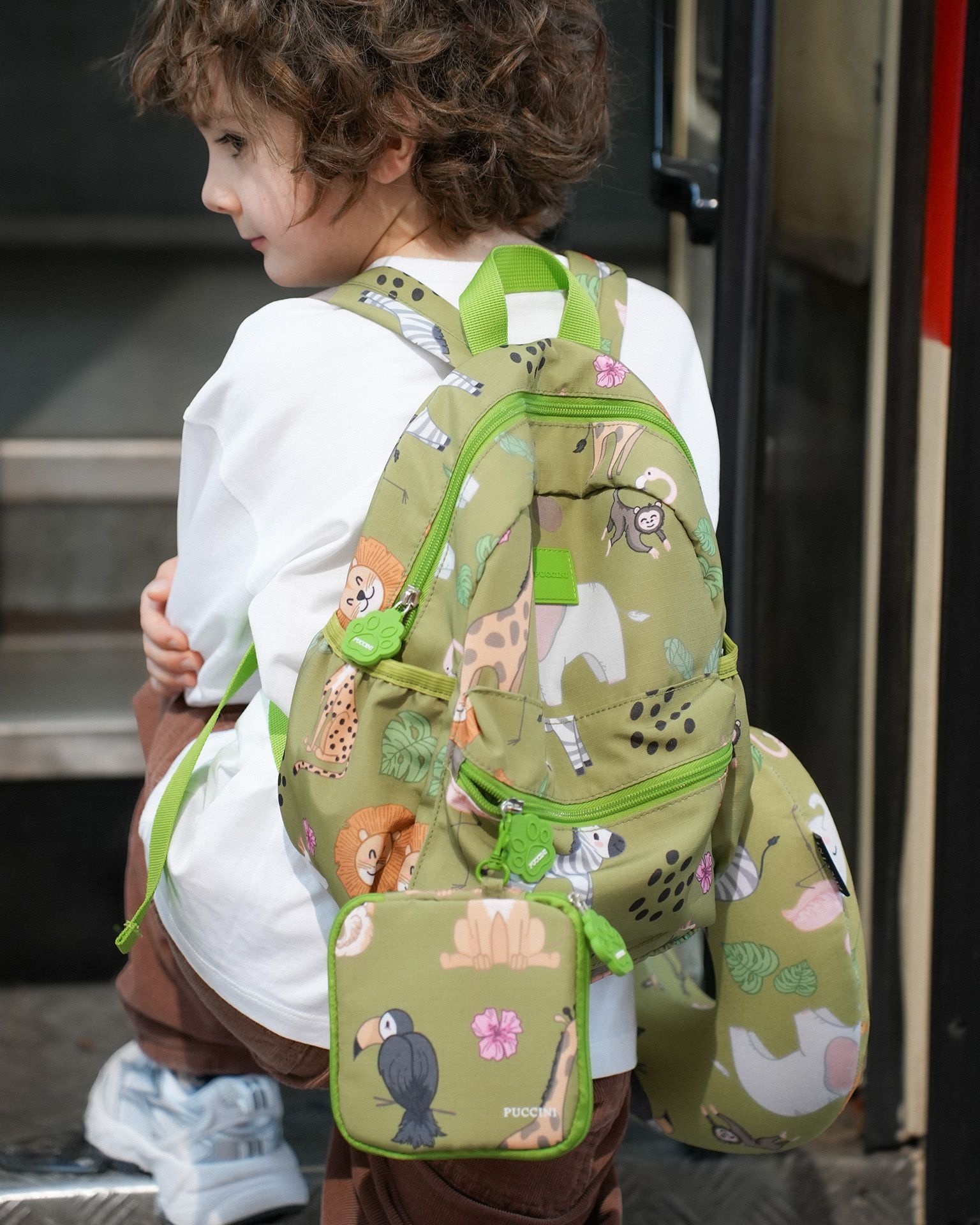 Дитячий рюкзак сафарі зелений