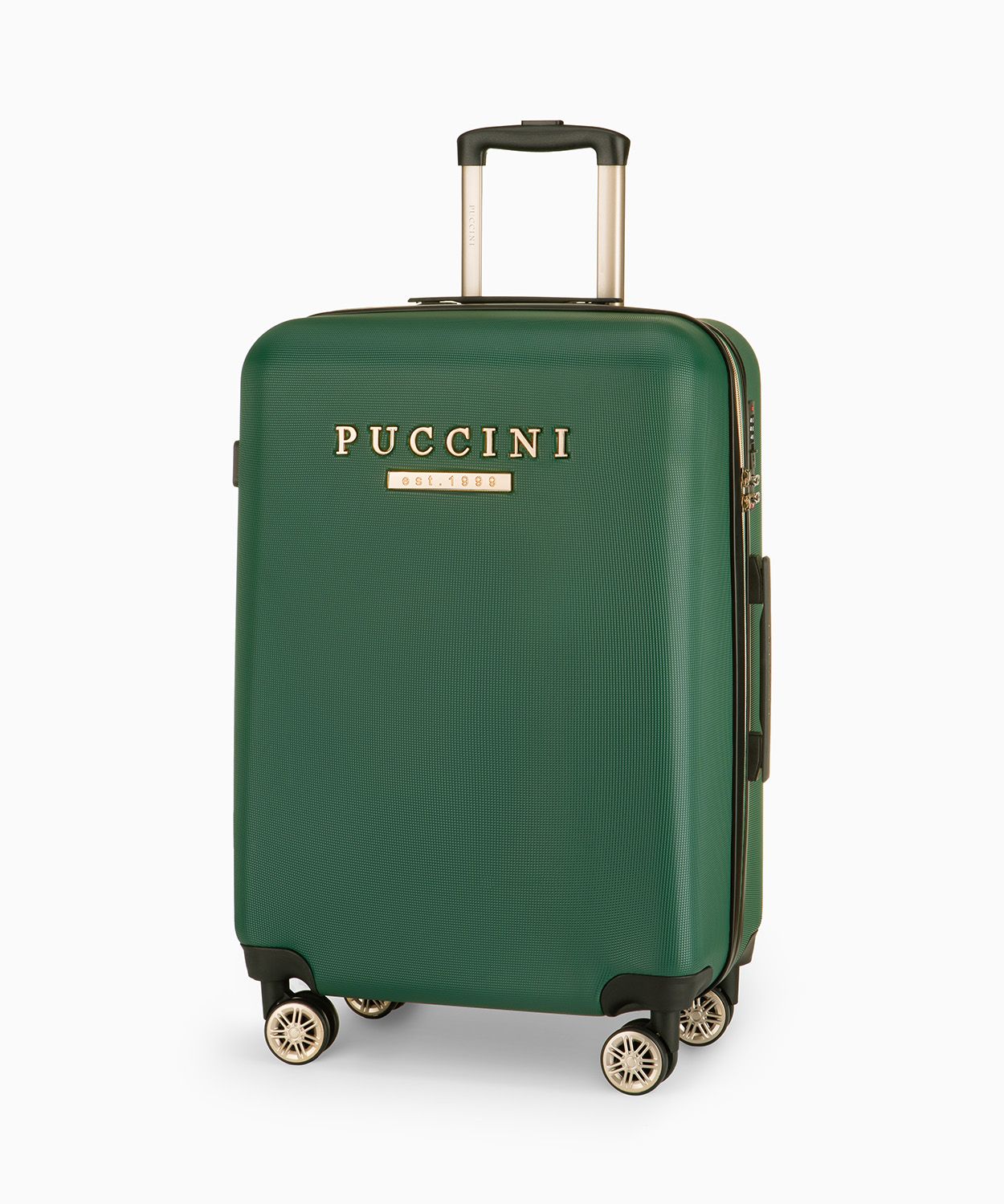 Середня валіза з вишуканим написом