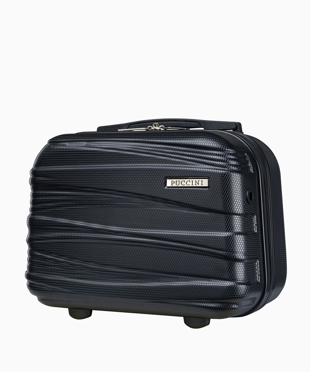 Чорний дорожній органайзер з декоративним тисненням