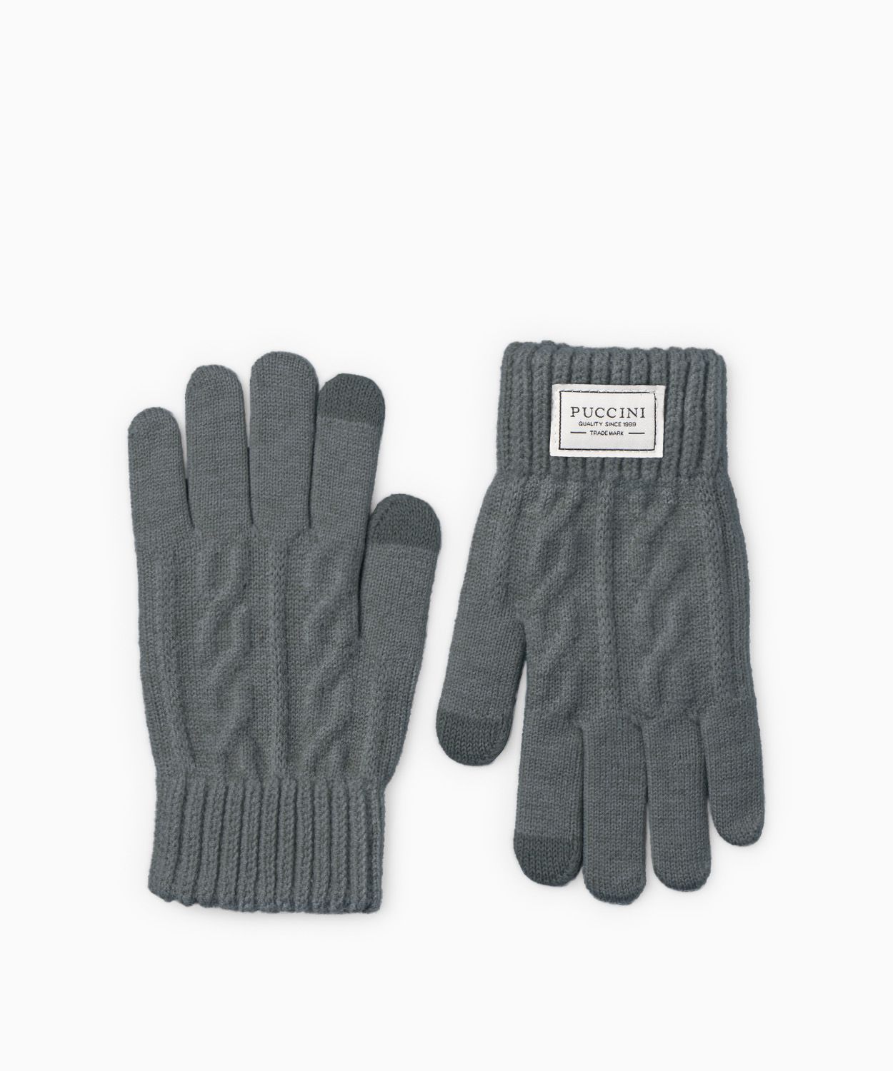 Жіночі рукавички з сенсорною системою сірі