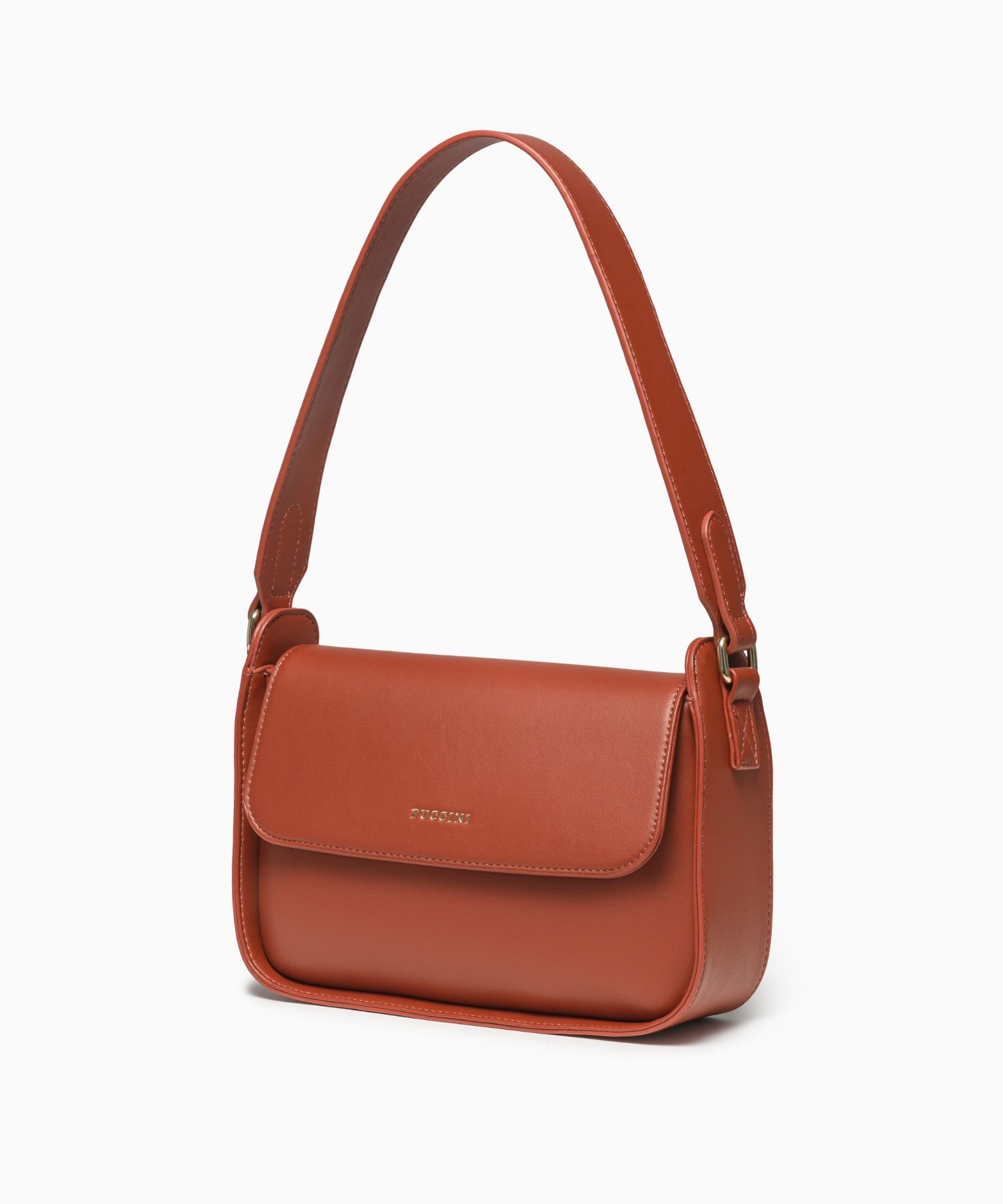 Жіноча сумка на каркасі червона