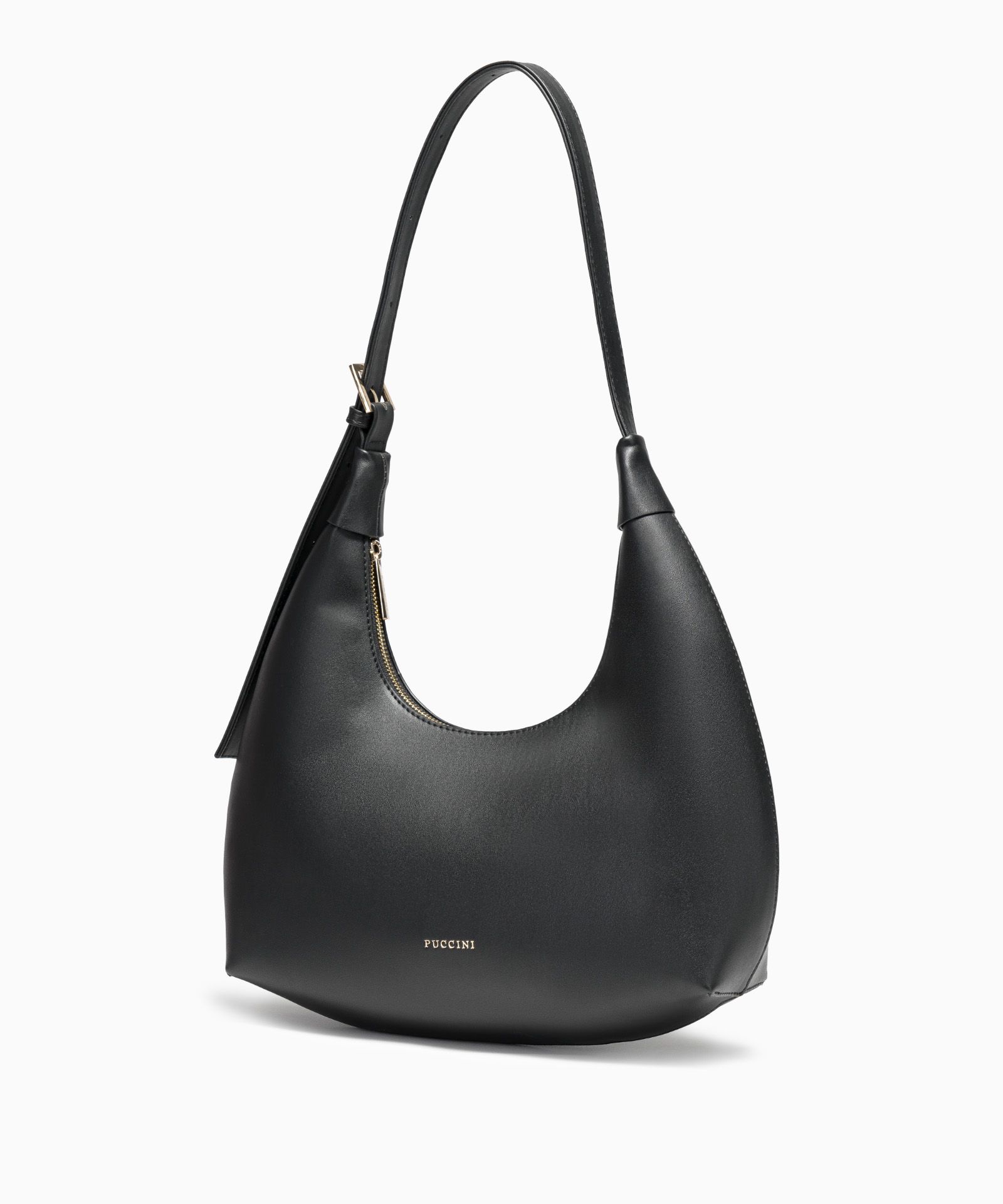 Жіноча сумочка у формі рогу чорна