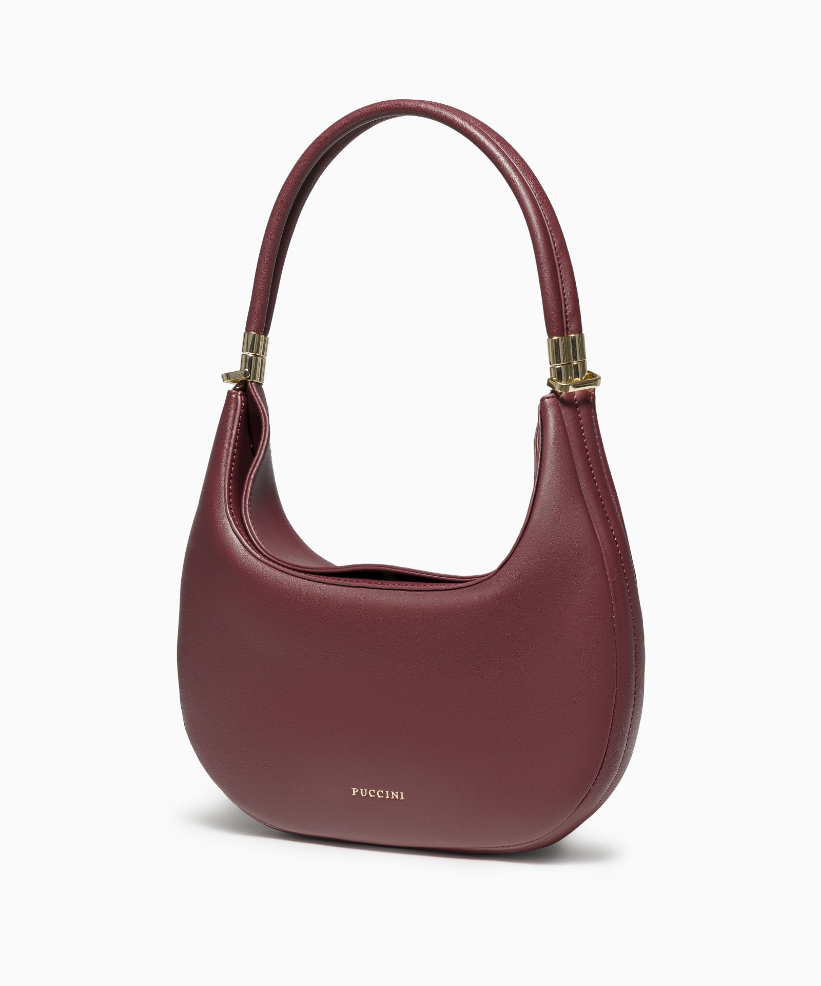 Сучасна чотиристороння сумка для перенесення бордового кольору