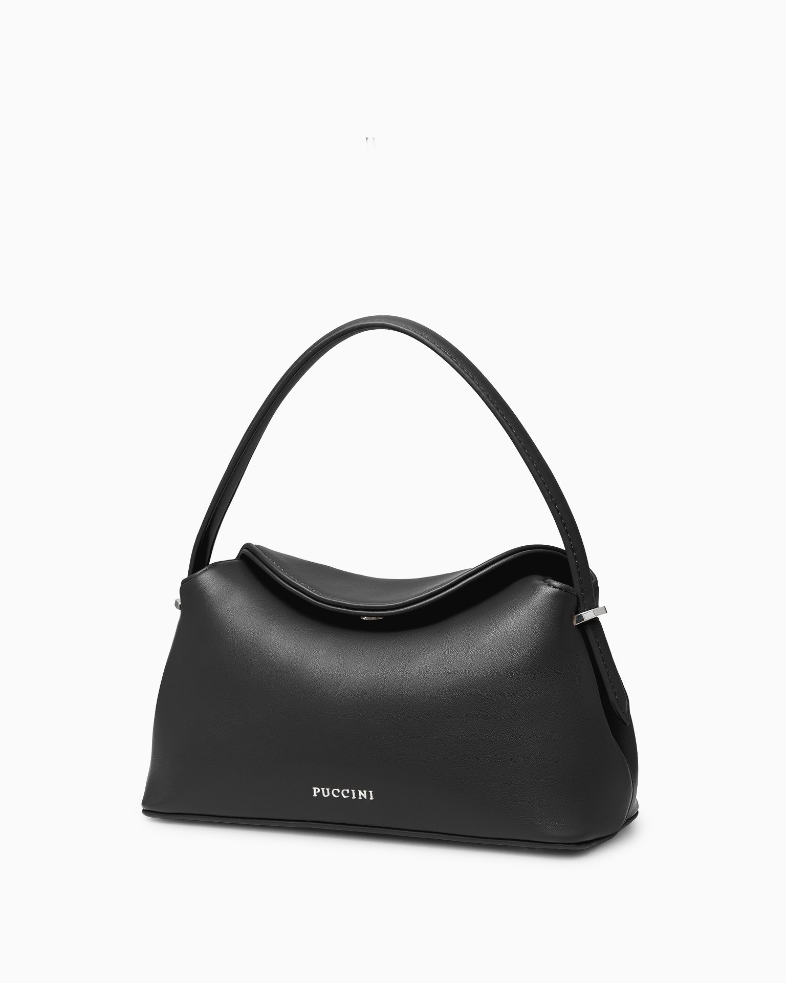 Жіноча сумка типу куфера маленька чорна