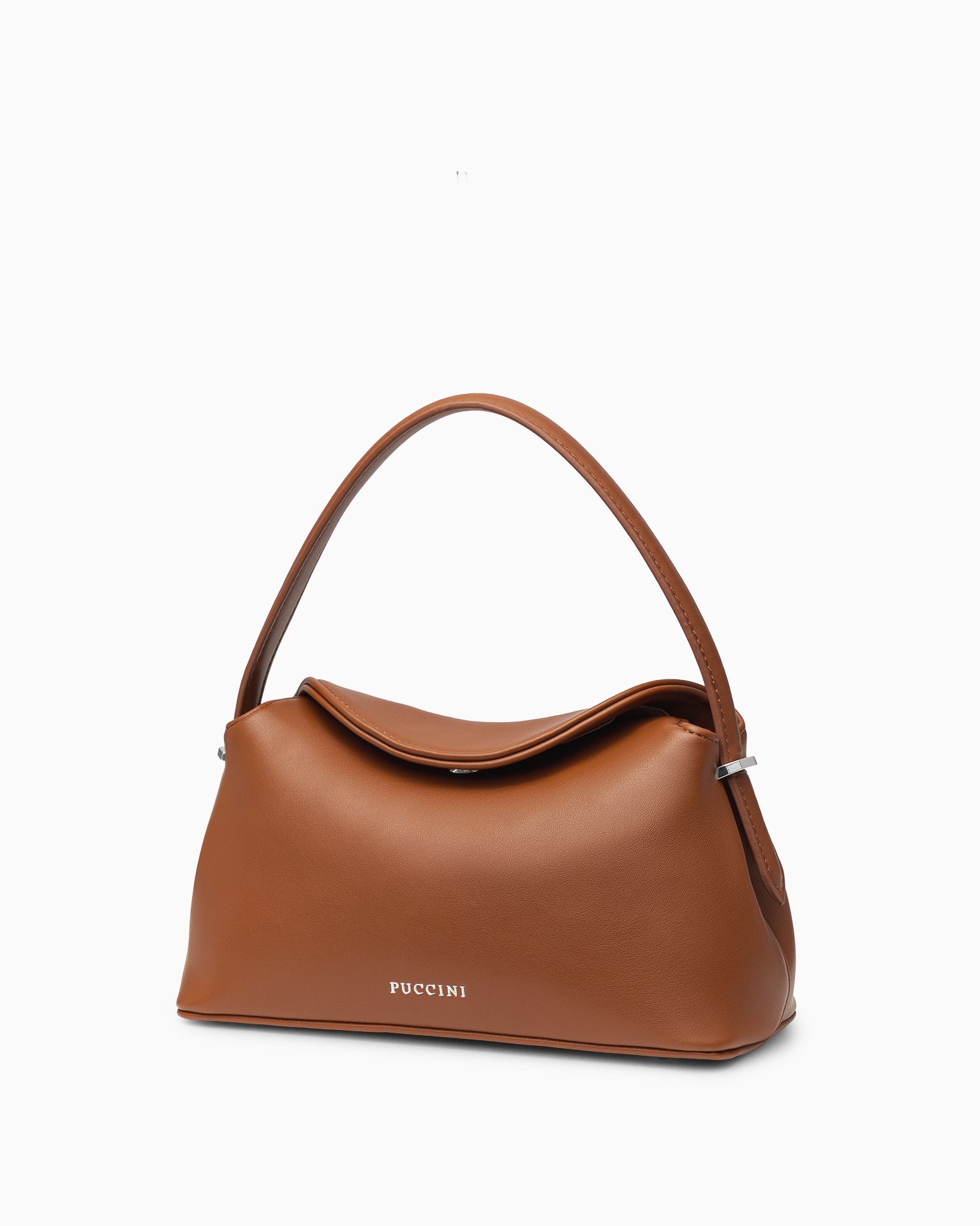 Жіноча сумка-куфар маленька коричнева