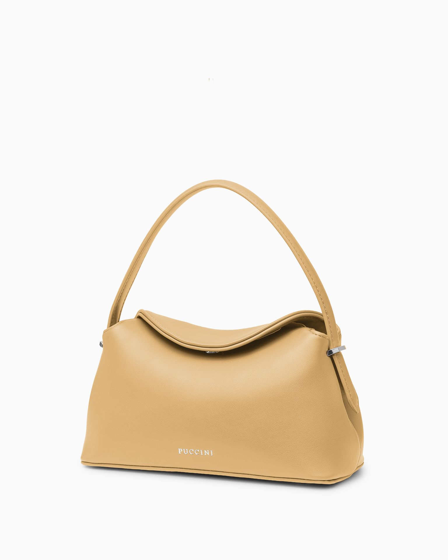 Жіноча маленька бежева сумка-кошик