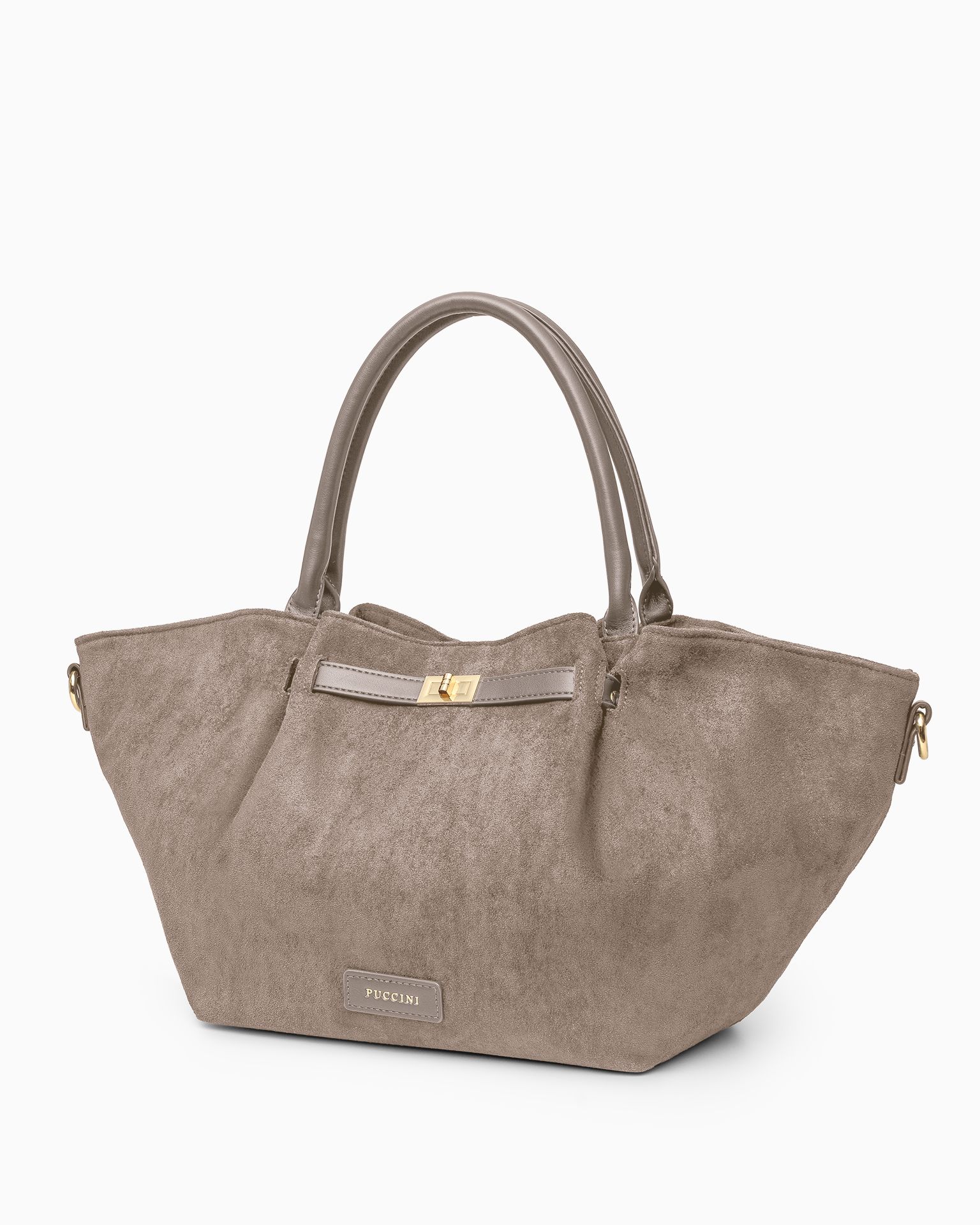 Сумка жіноча з екологічного замшу бежевого