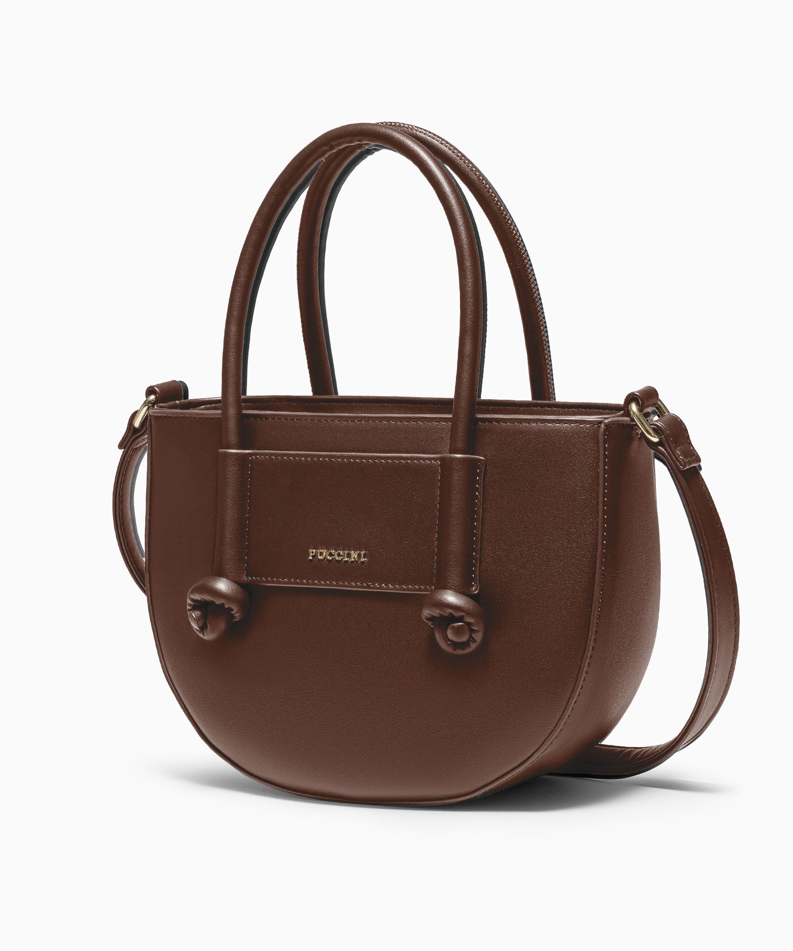 Маленька жіноча сумка через плече з ручками з екошкіри