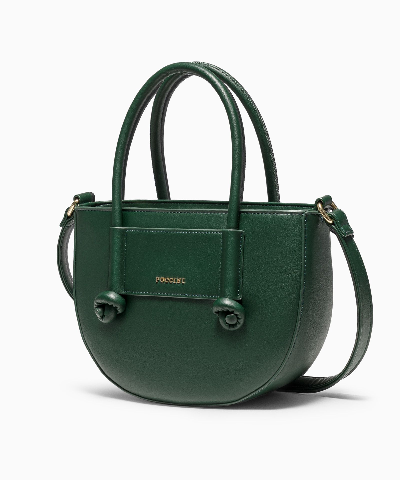 Маленька жіноча сумка через плече з ручками з екошкіри