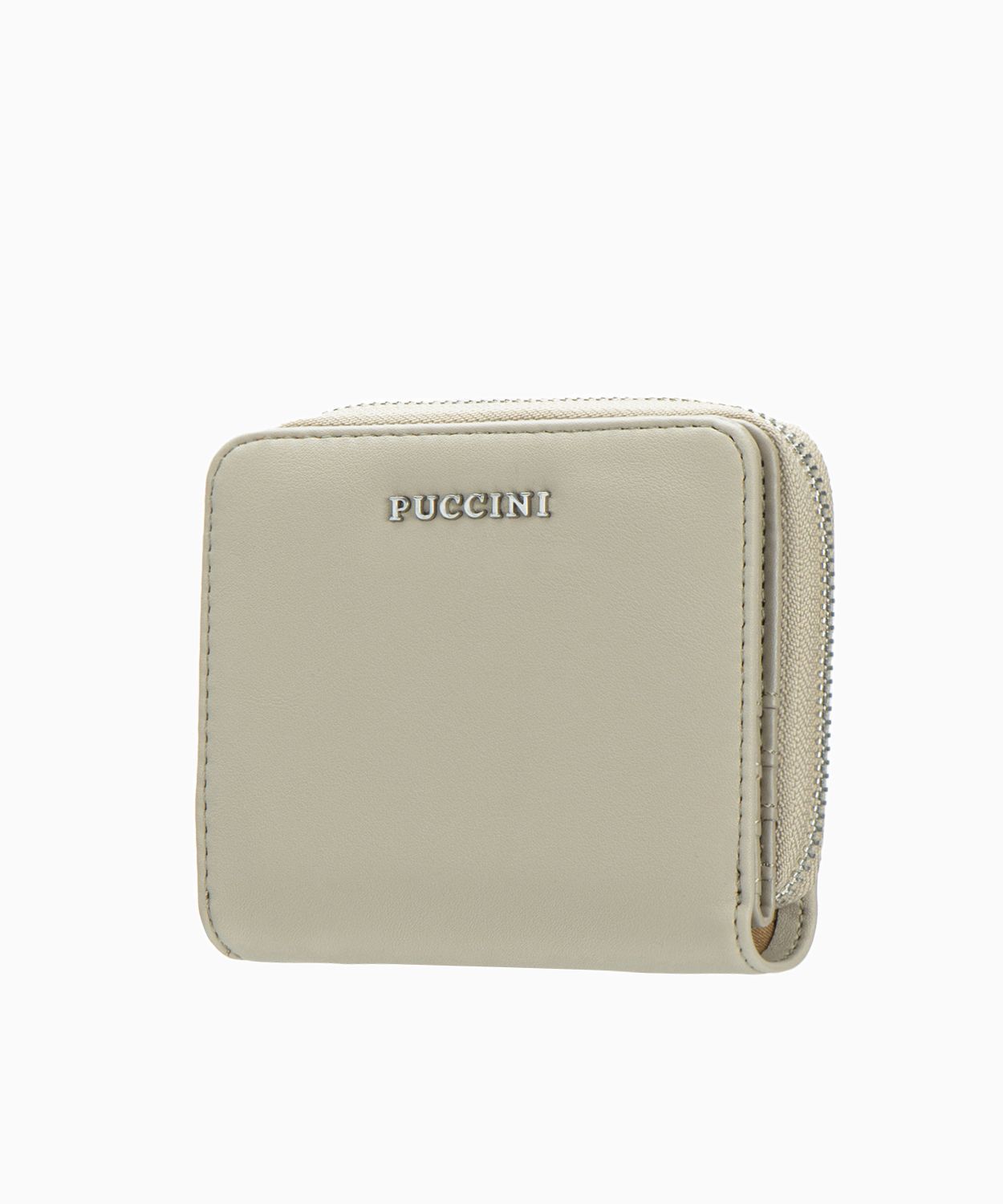 Жіночий маленький гаманець з екологічної шкіри сірого кольору