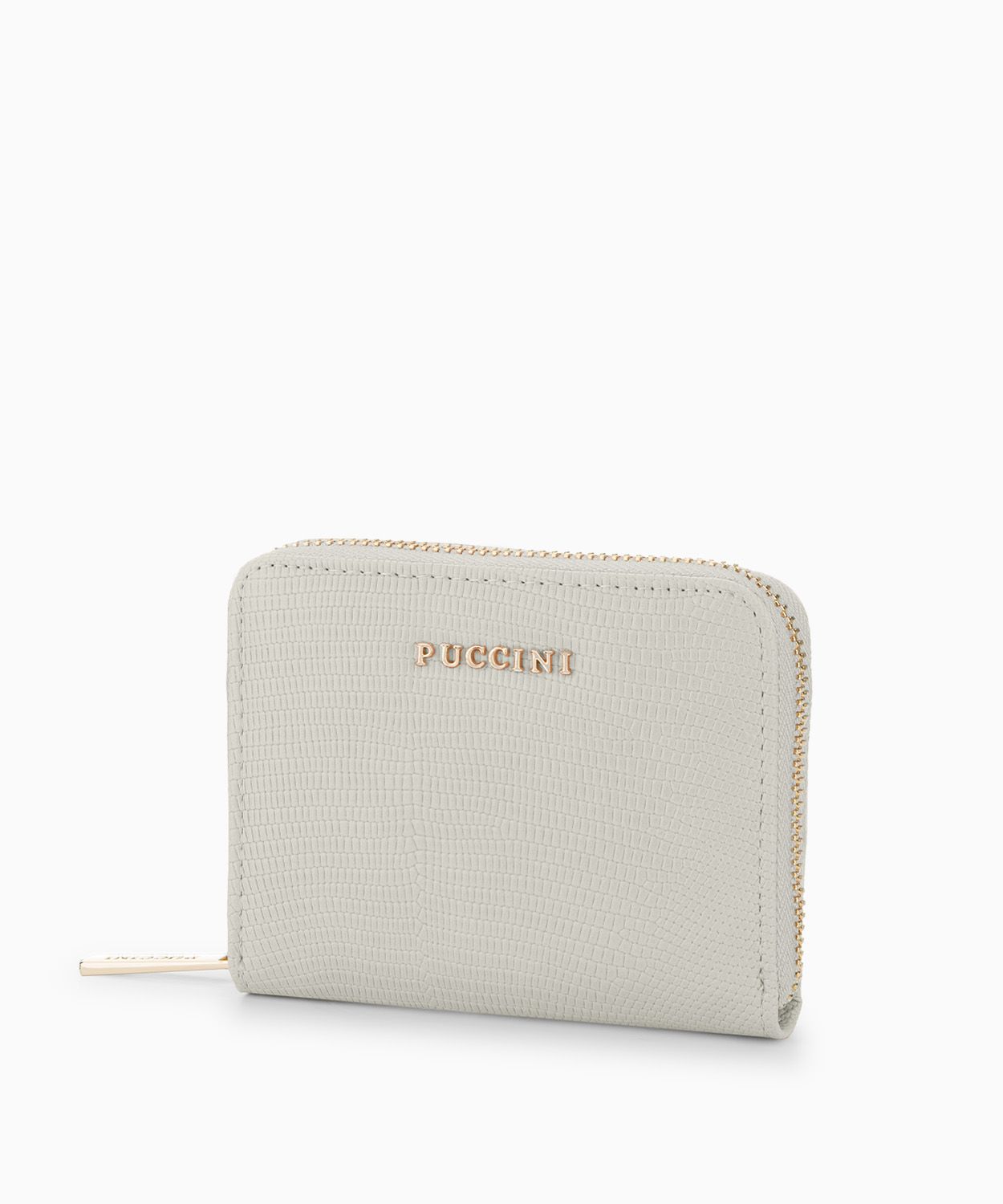   Жіночий гаманець на блискавці з кологічної шкіри з текстурою ящірки