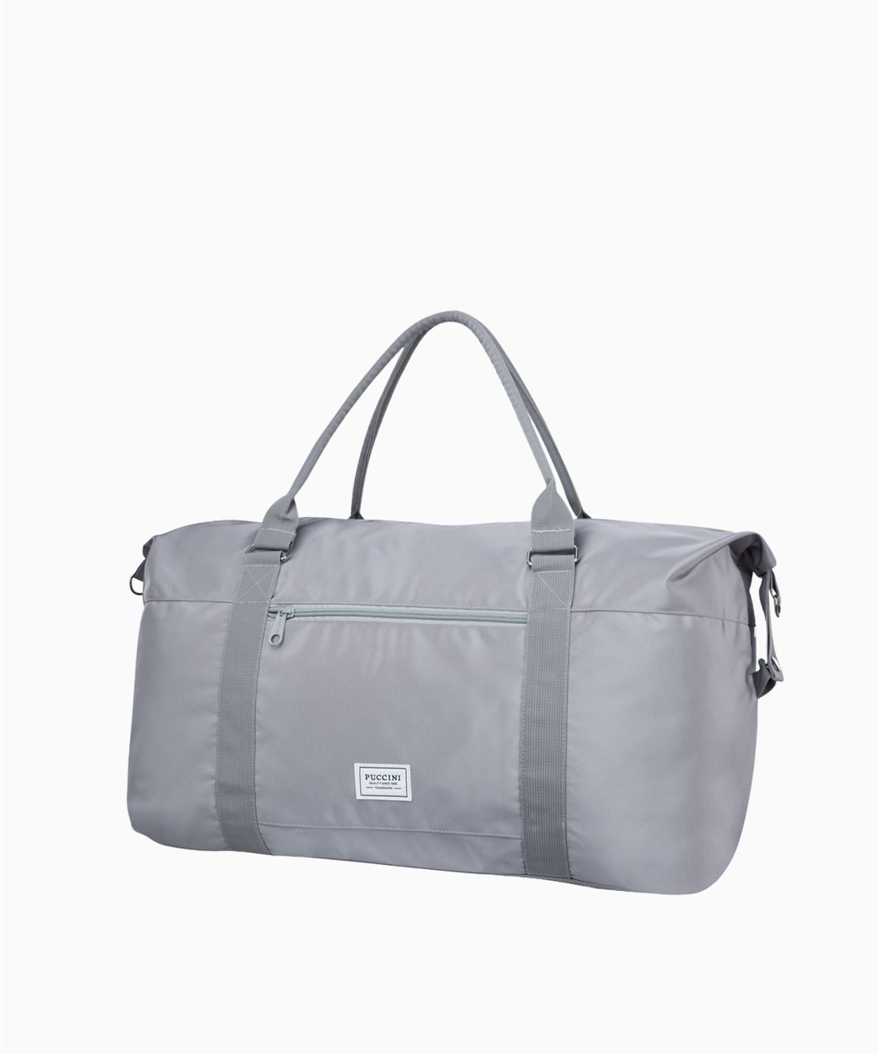 Сіра дорожня сумка з регульованим ременем 