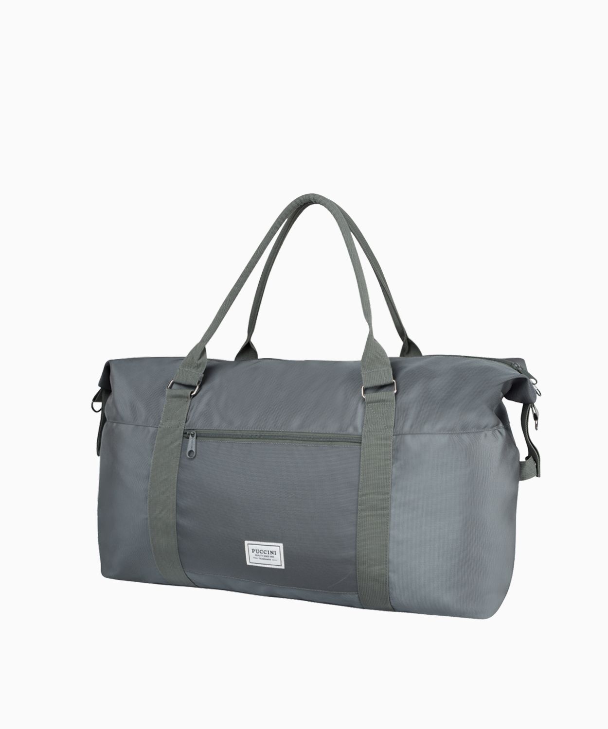 Зелена дорожня сумка з регульованим ременем 