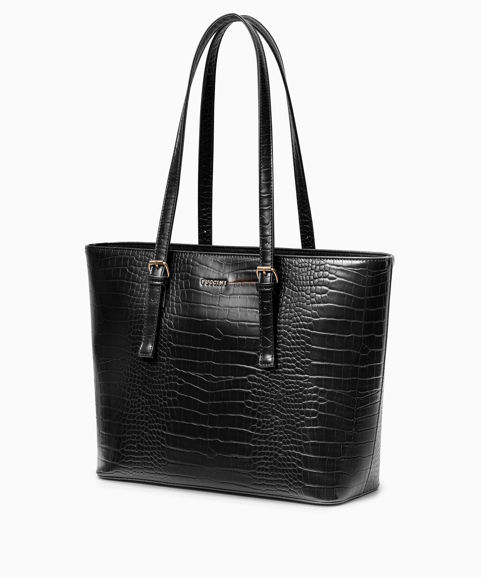 Жіноча сумка-шоппер з текстурою кроко