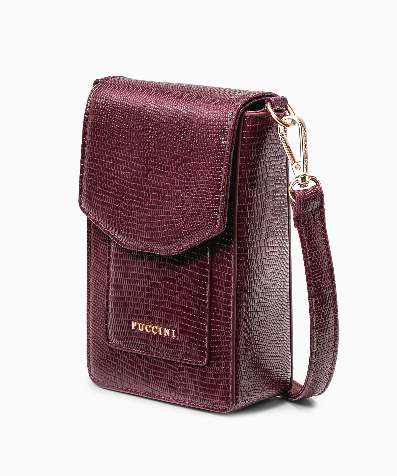 Жіноча міні-сумка бордова