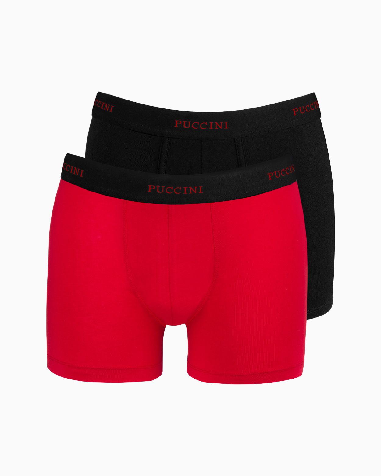 Чоловічі боксери двопак розмір M чорний та червоний