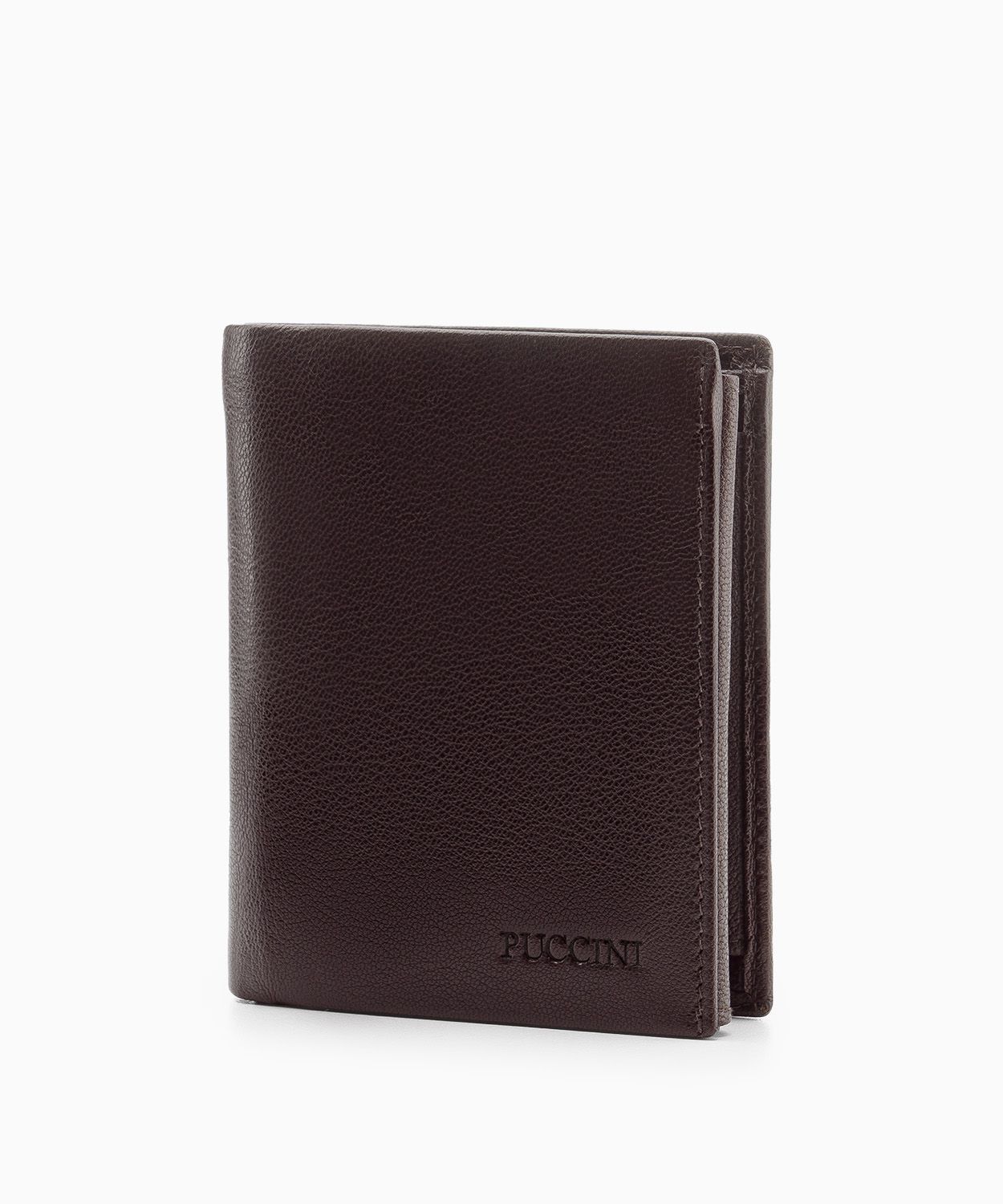 Чоловічий коричневий шкіряний гаманець