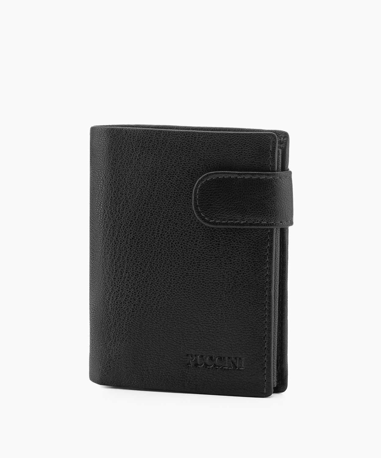 Невеликий чорний шкіряний гаманець