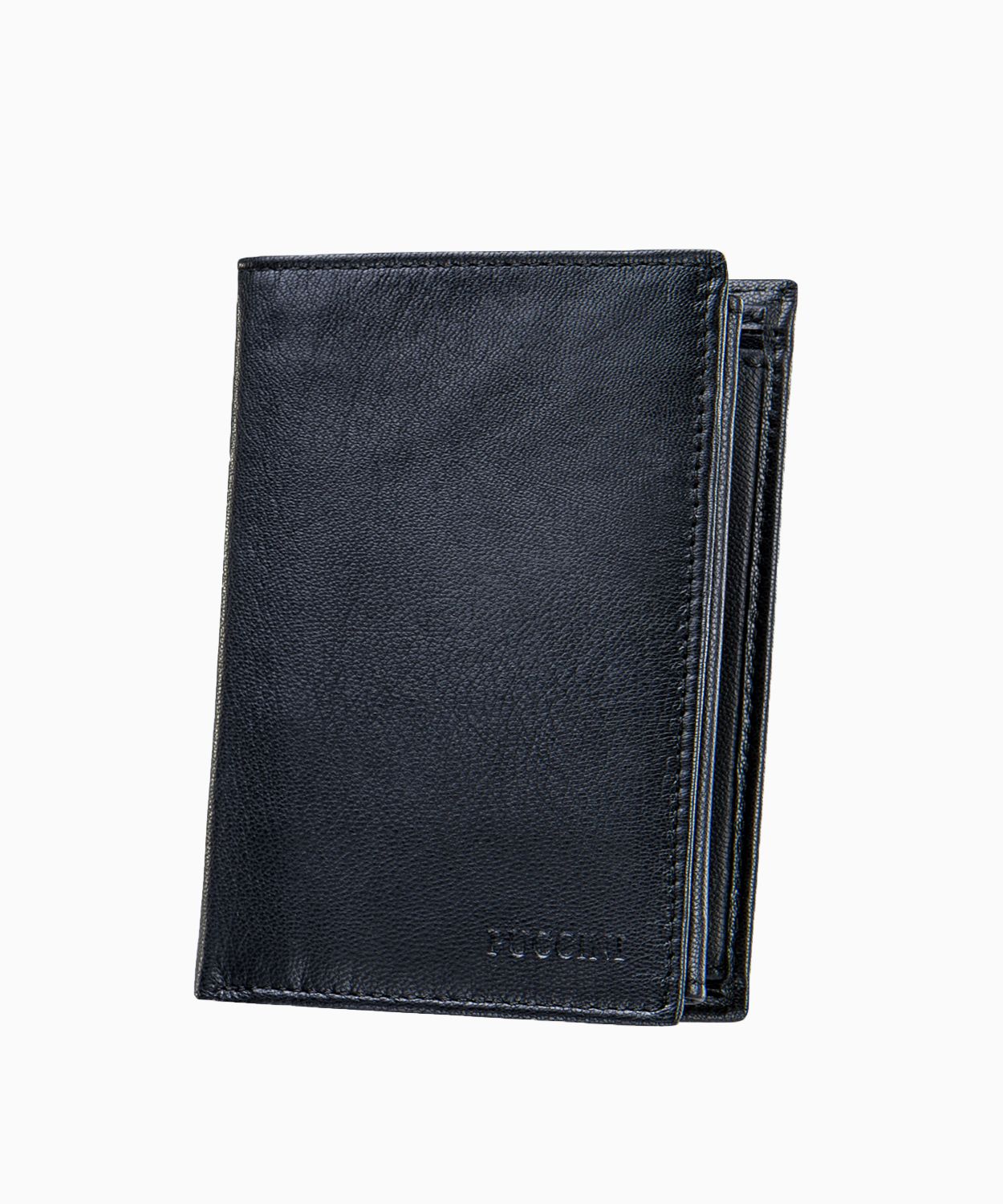 Чоловічий шкіряний гаманець з великою кількістю кишень 