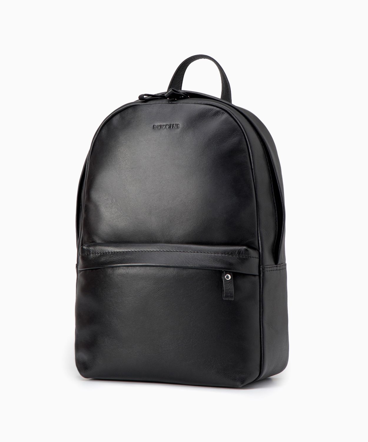 Шкіряний рюкзак чорного кольору