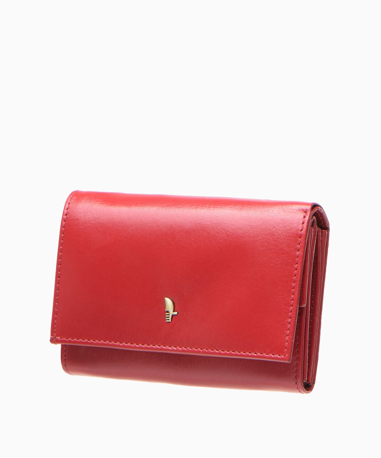 Жіночий червоний маленький шкіряний гаманець