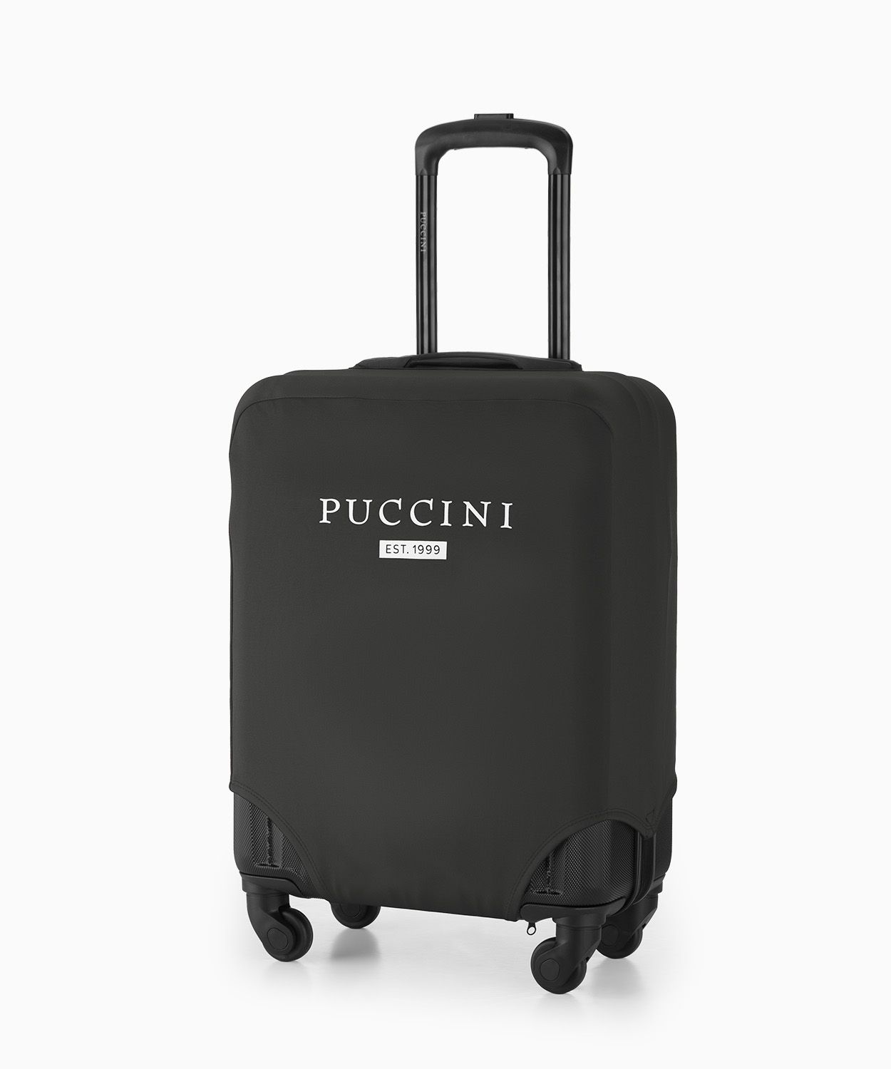 Чорний еластичний чохол для валізи ручної поклажі