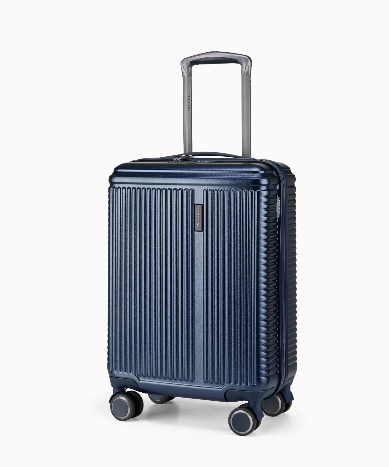  Салонна валіза на колесах темно-синього кольору