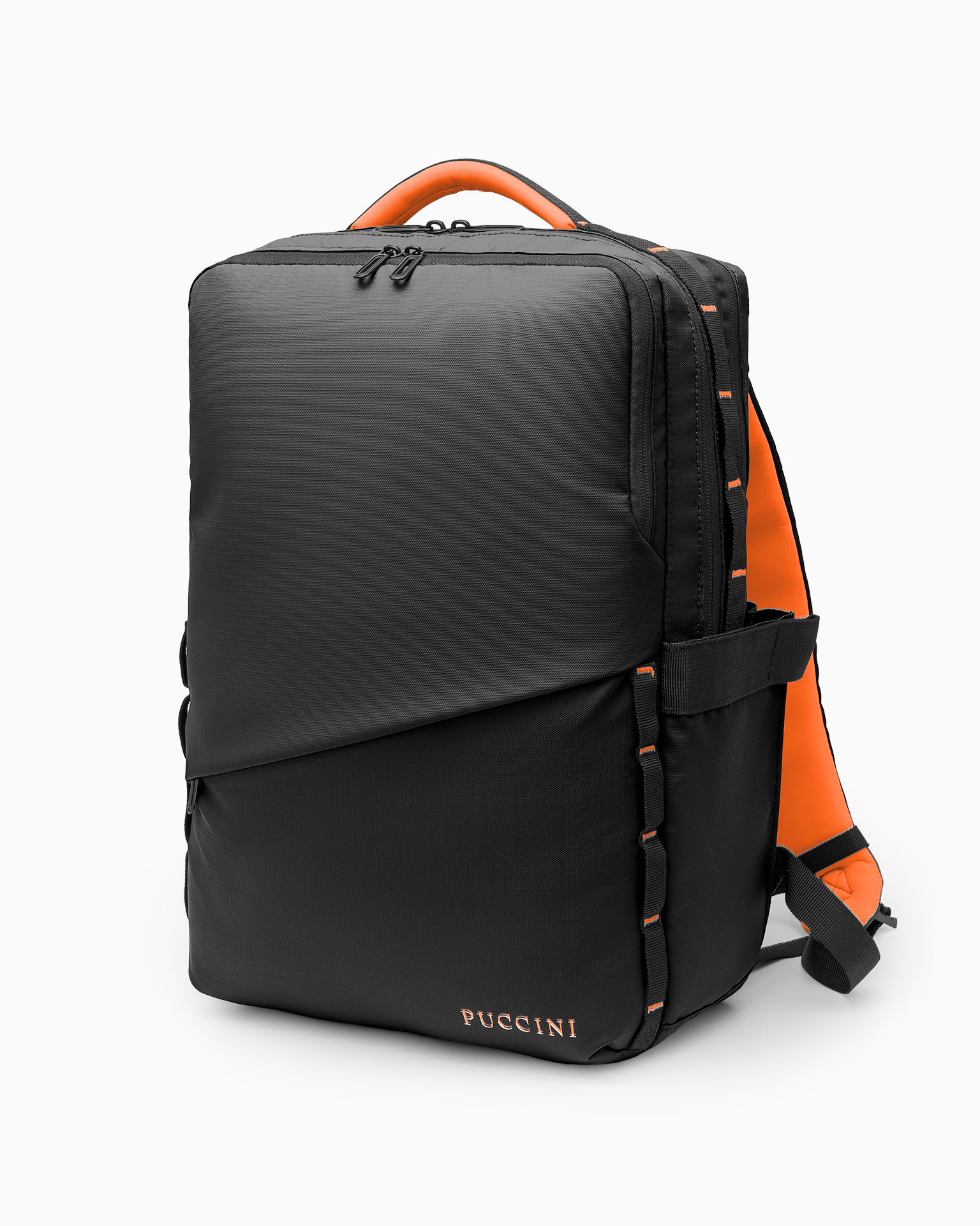 Великий чорний рюкзак для подорожей