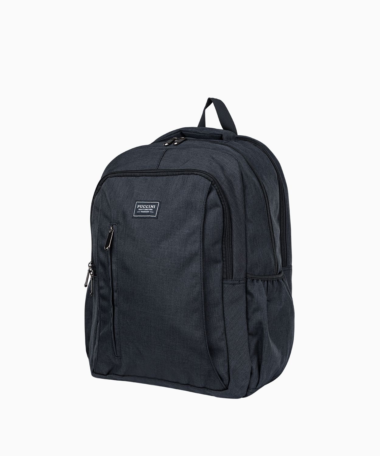 Великий рюкзак чорного кольору з кишенею для ноутбука