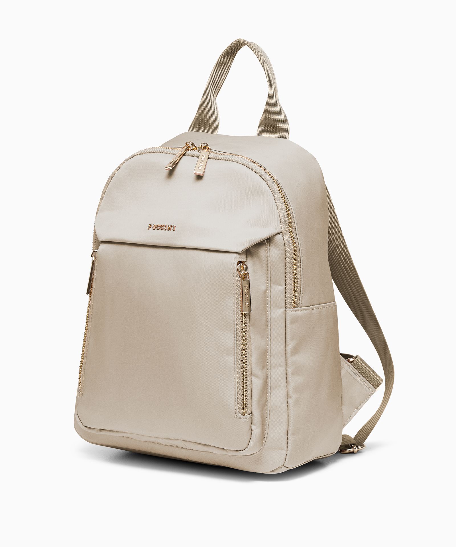 Жіночий міський рюкзак бежевий