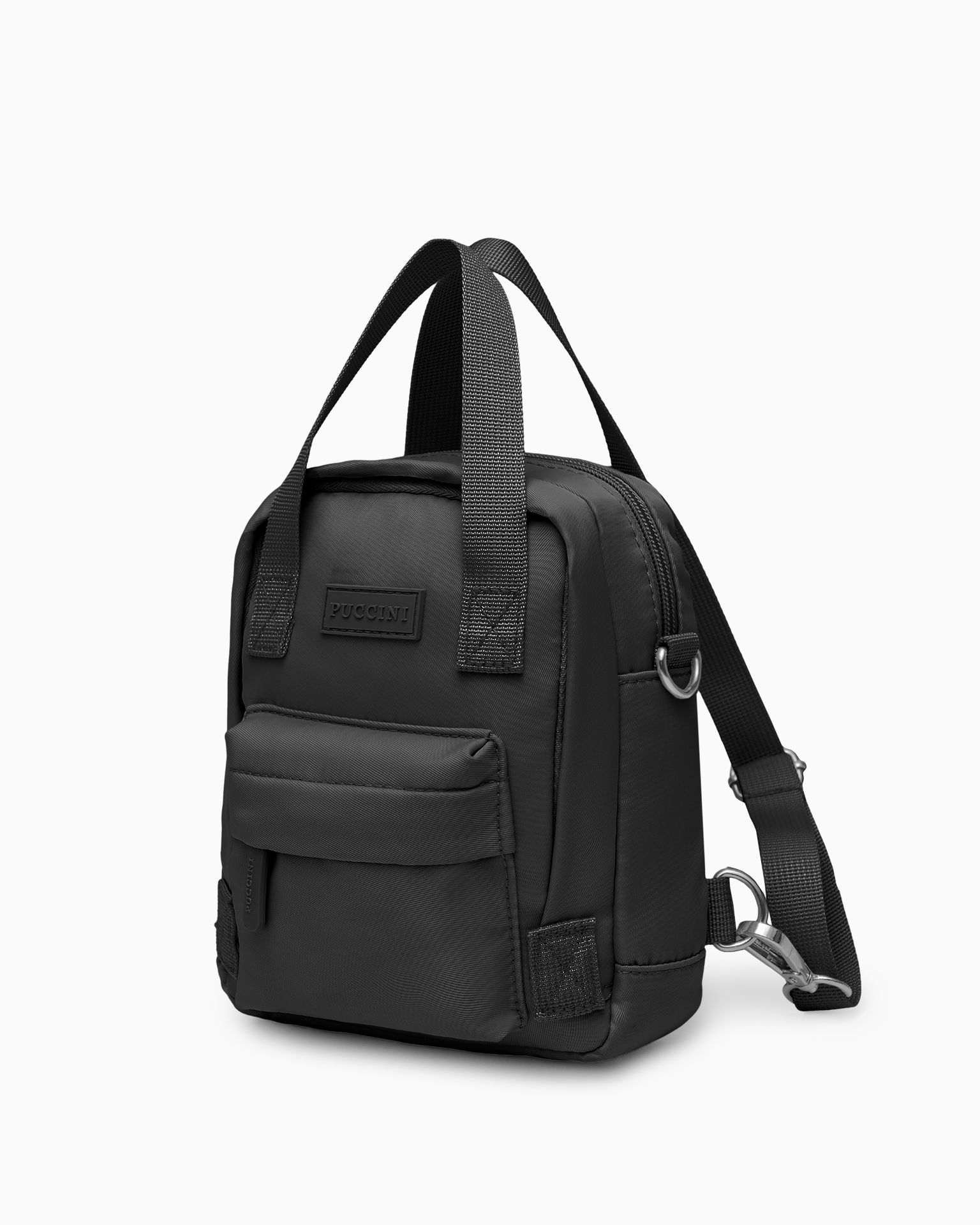 Рюкзак з сумкою 2в1 міні чорний