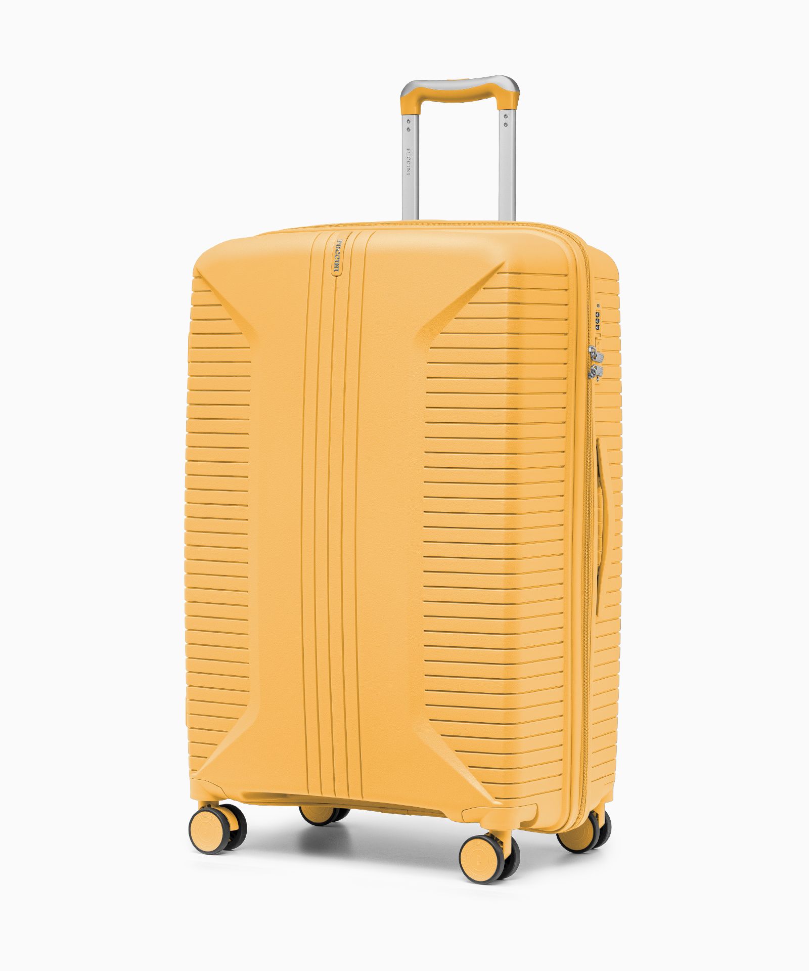 Набір валіз на колесах з поліпропілену жовтий