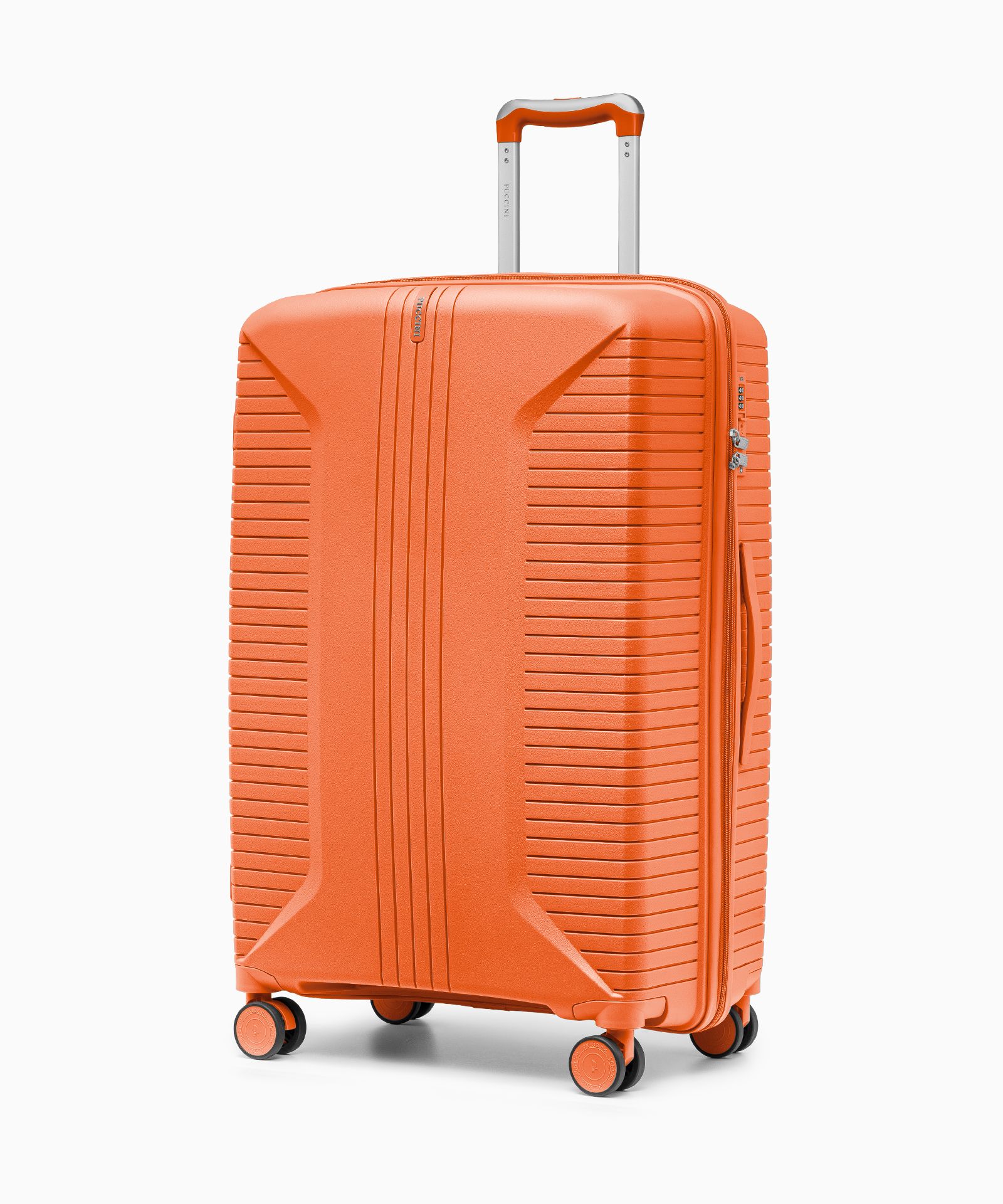 Комплект валіз на колесах з поліпропілену помаранчевий