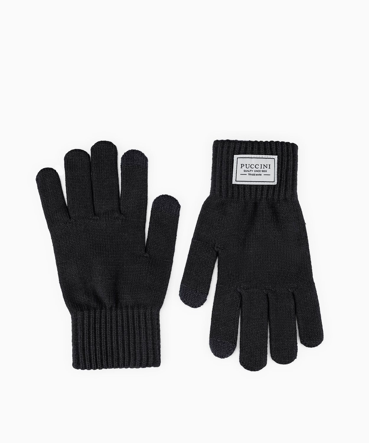 Трикотажні рукавички чорні