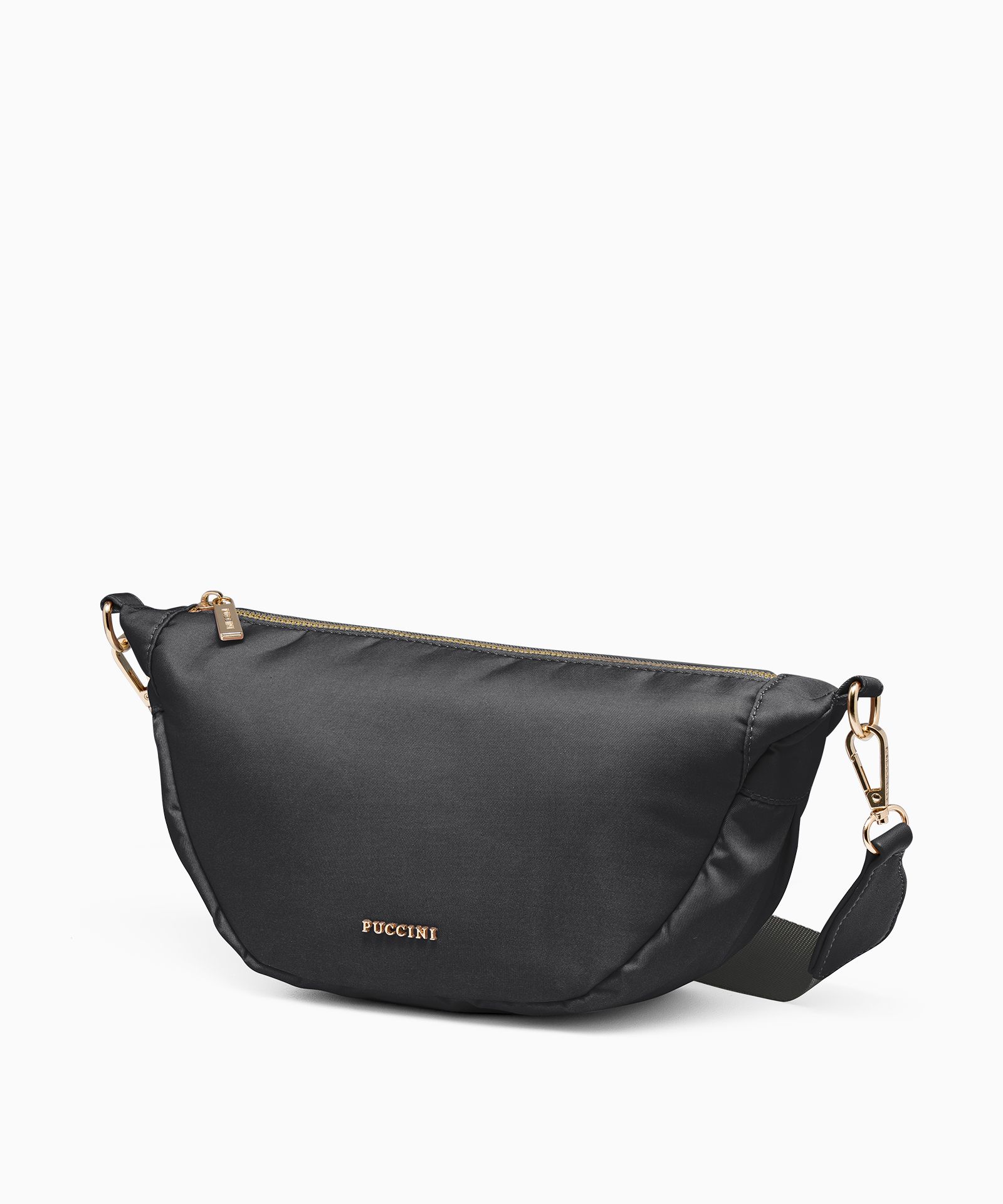 М'яка сумочка з півмісяцем чорна