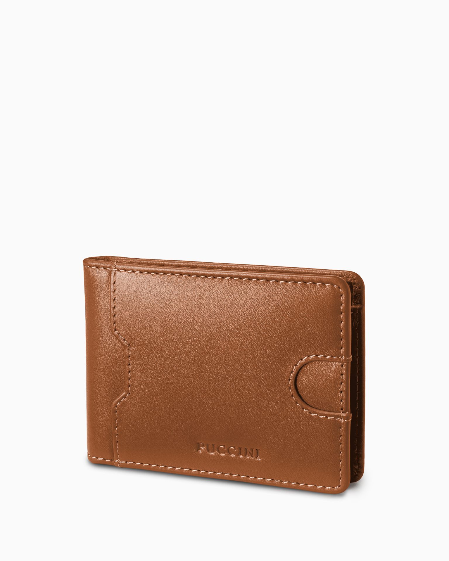 Чоловічий шкіряний гаманець маленький коричневий