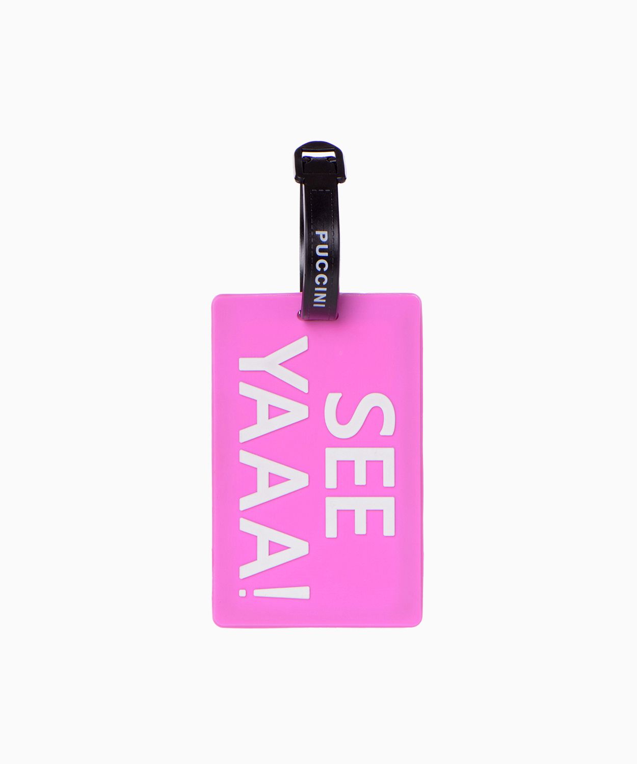 Прямокутна багажна бирка з написом