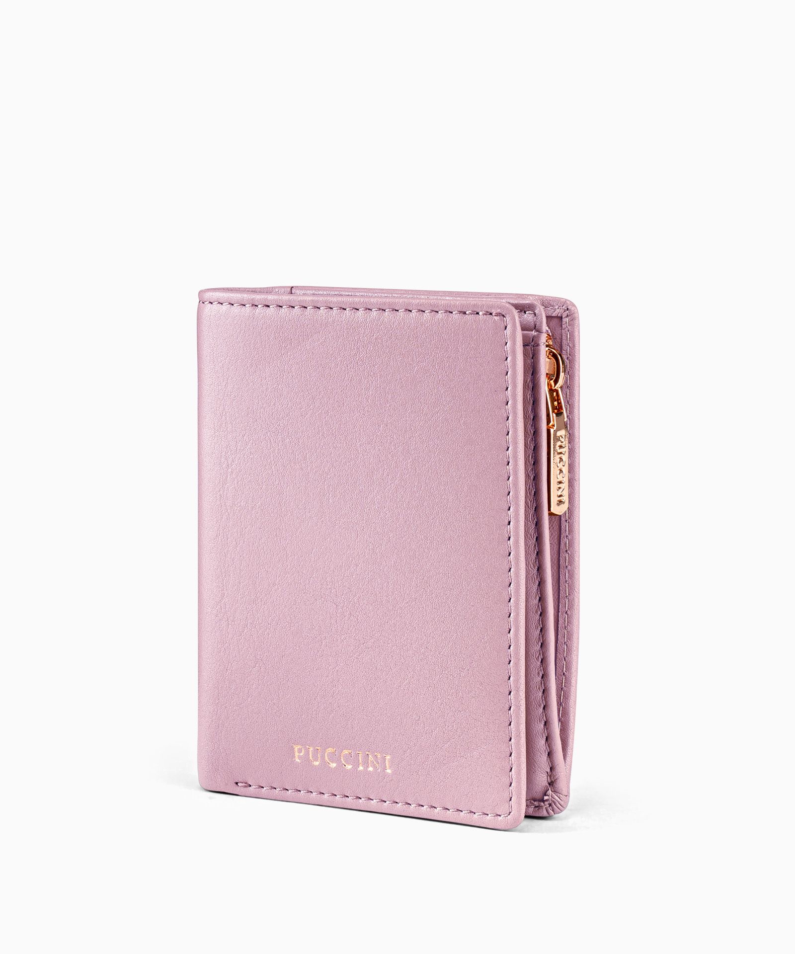 Жіночий маленький шкіряний гаманець рожевий