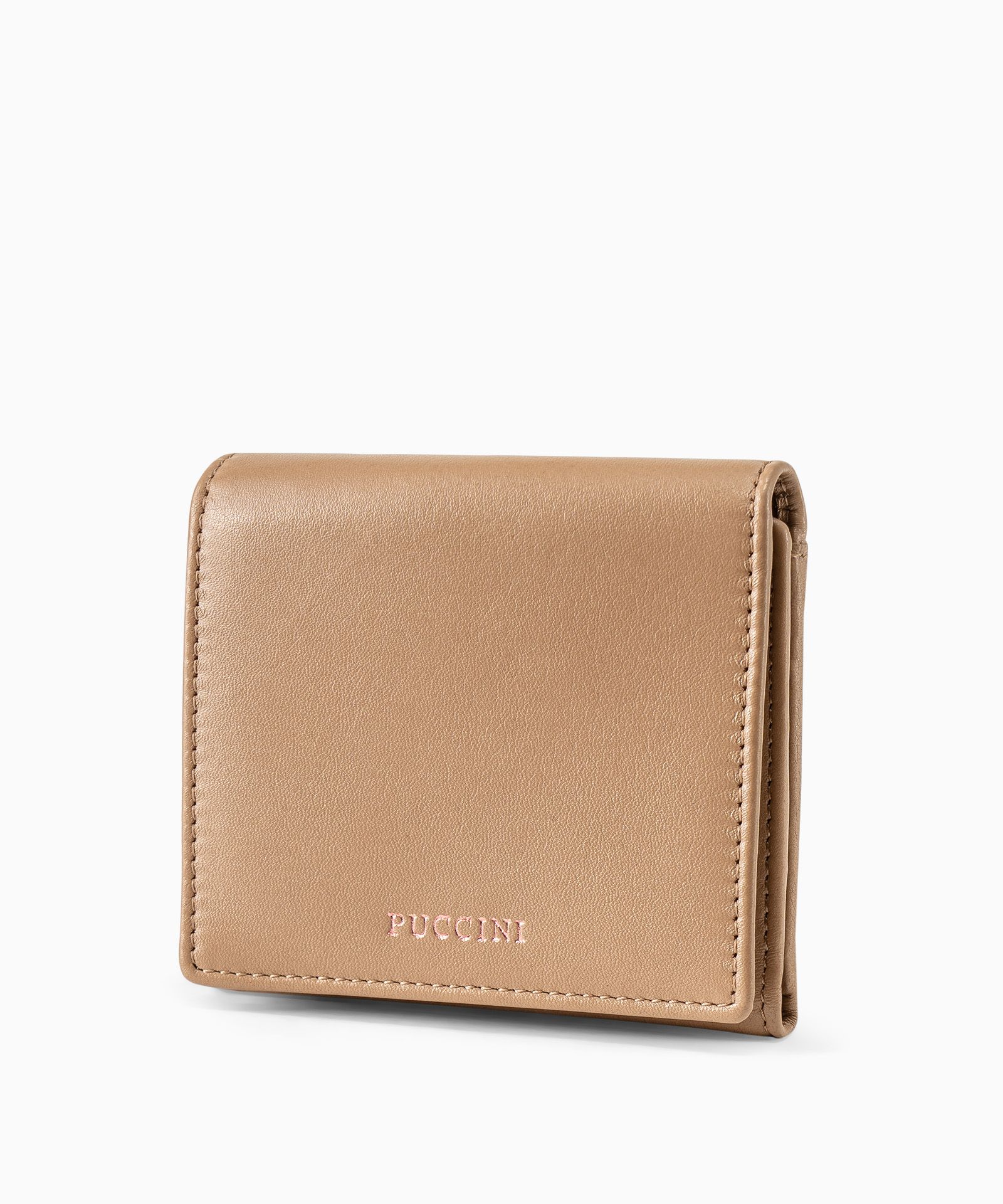 Жіночий маленький шкіряний гаманець коричневий