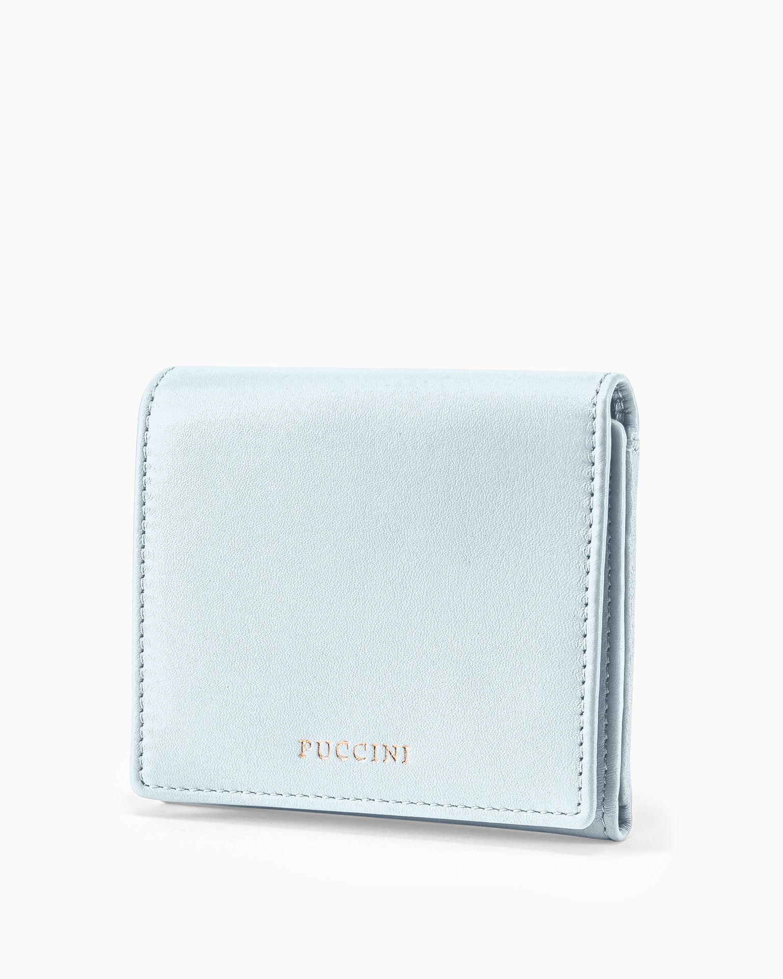 Жіночий маленький шкіряний гаманець синього кольору