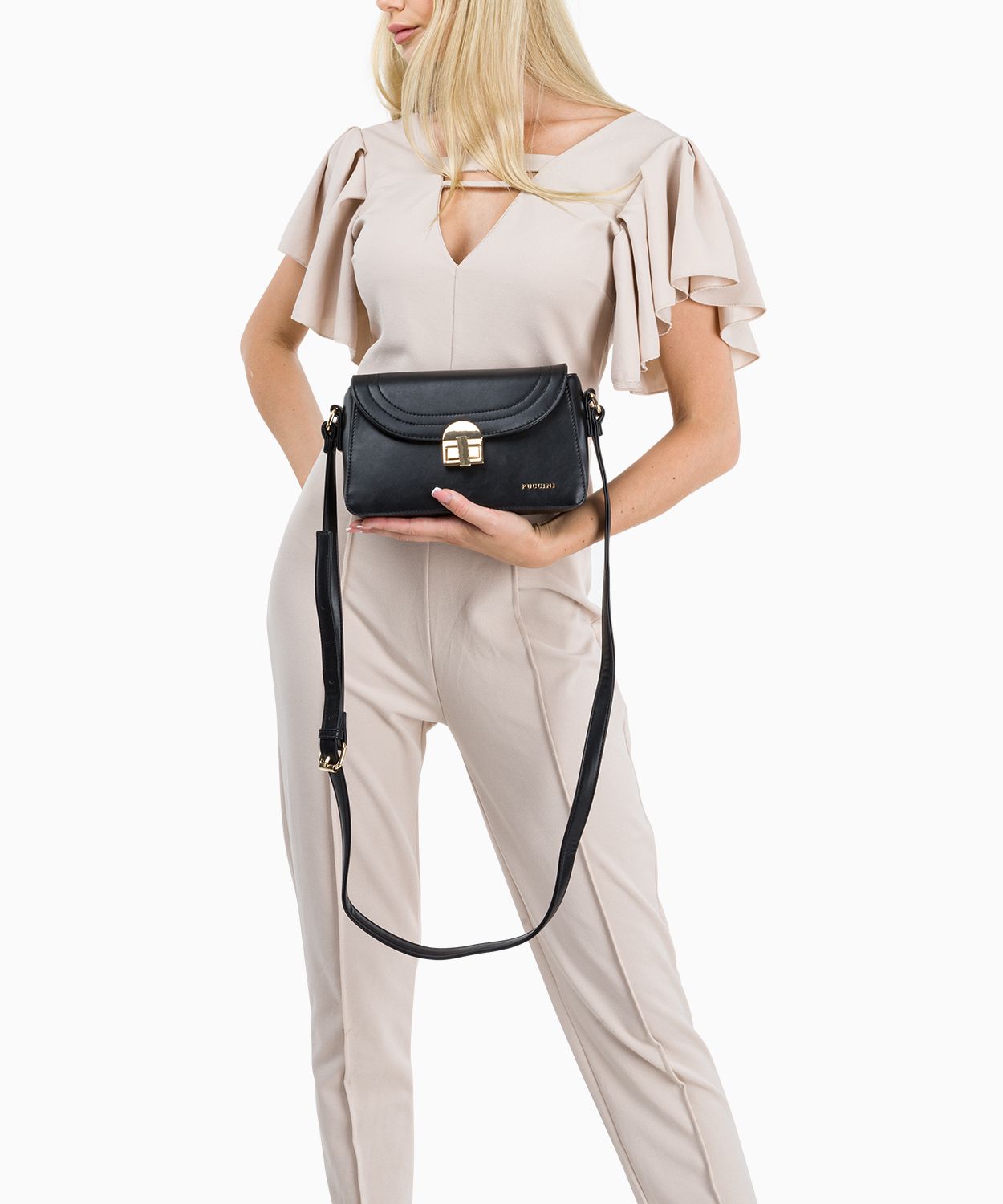 Елегантна жіноча сумочка чорного кольору