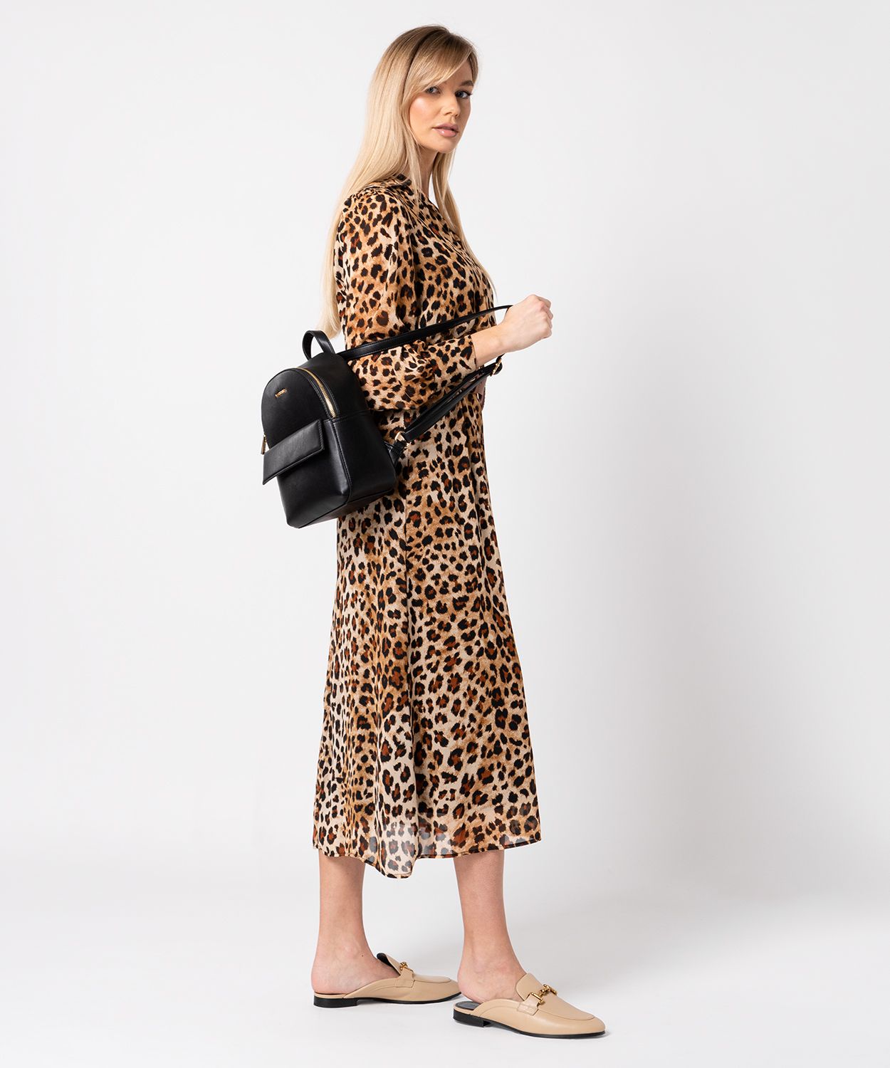 Елегантний жіночий рюкзак чорного кольору