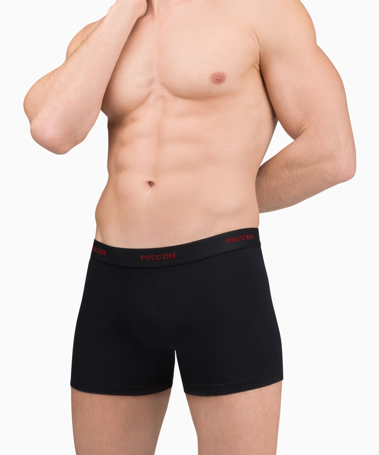 Чоловічі труси-боксери розмір XL три пакети червоного, темно-синього та чорного кольору