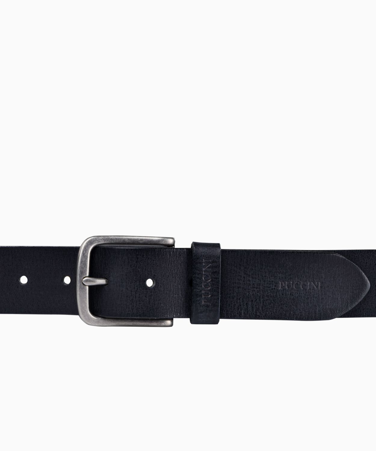 Чорний класичний чоловічий шкіряний ремінь