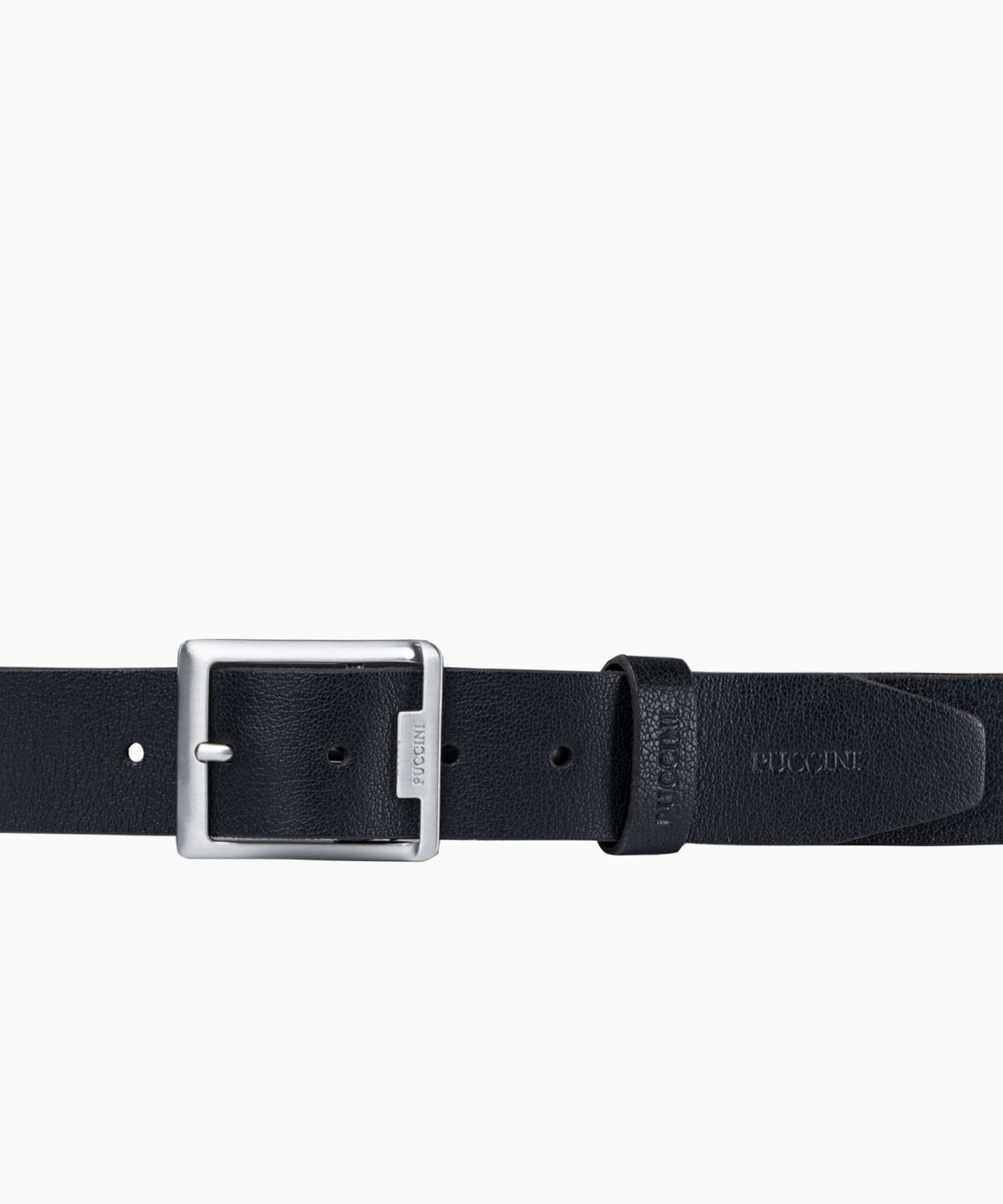 Чоловічий шкіряний ремінь чорного кольору