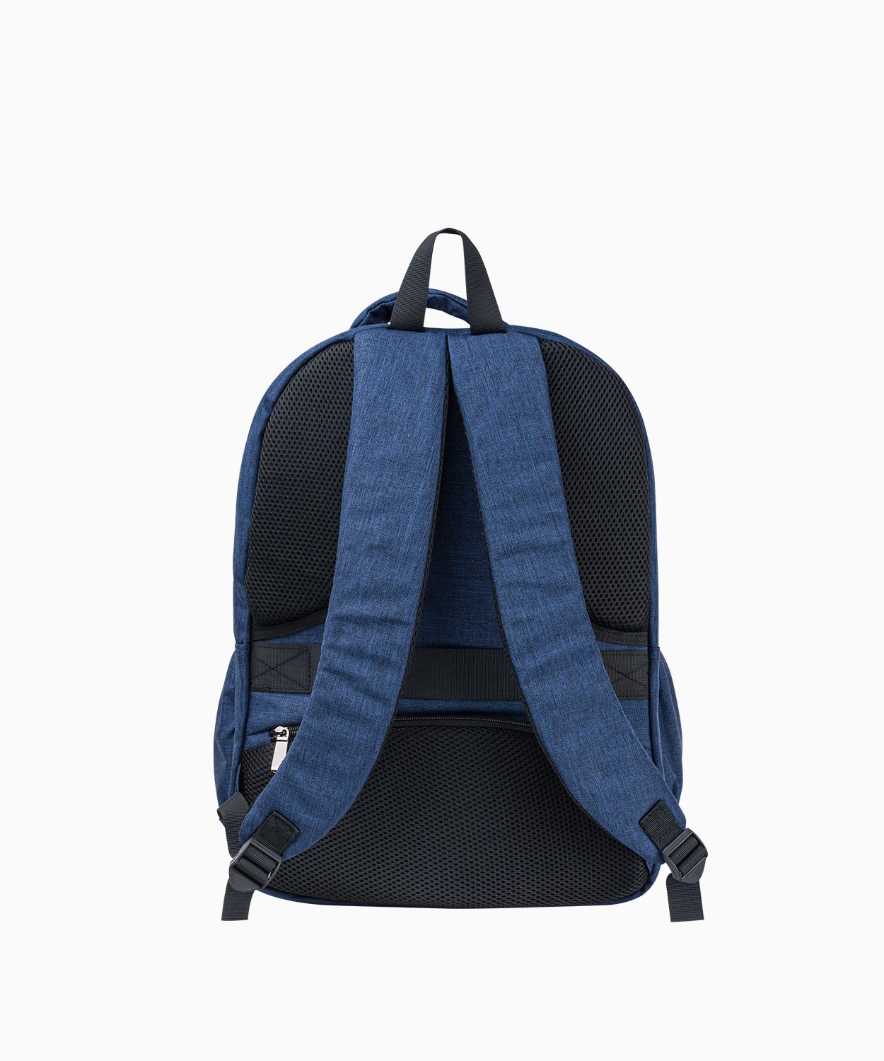 Великий рюкзак синього кольору з кишенею для ноутбука