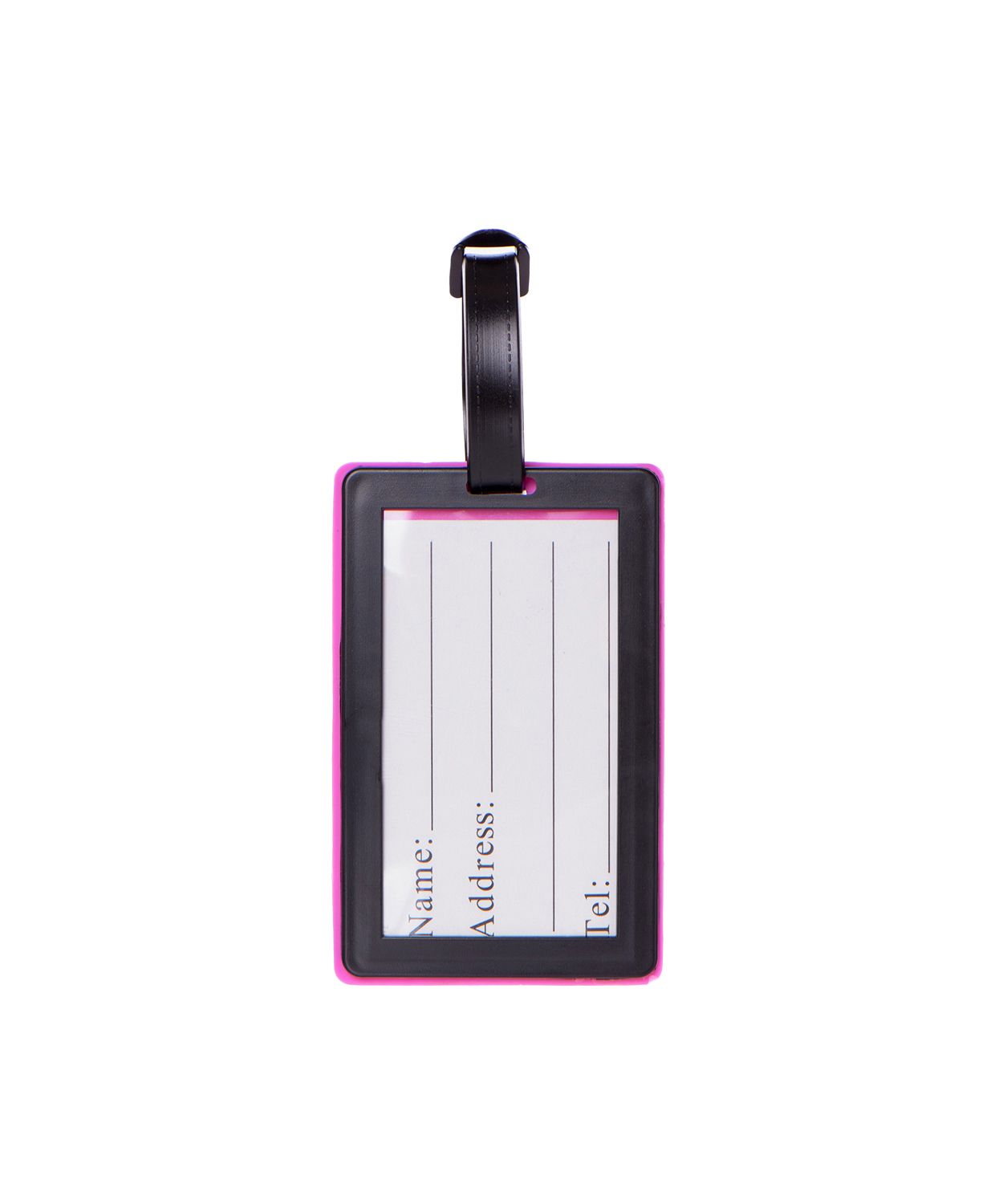 Прямокутна багажна бирка з написом