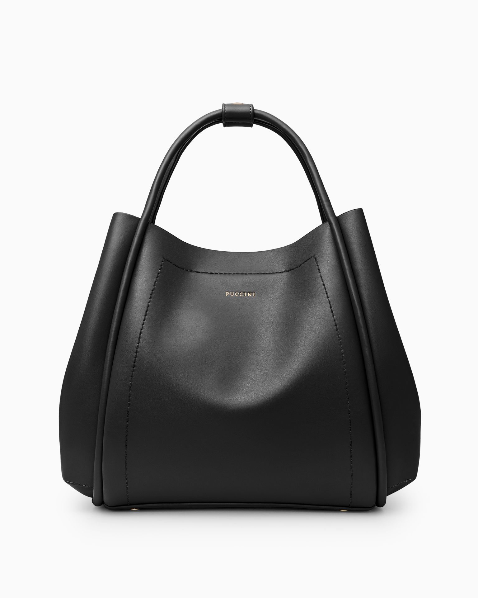 Жіноча сумка типу мішок чорна