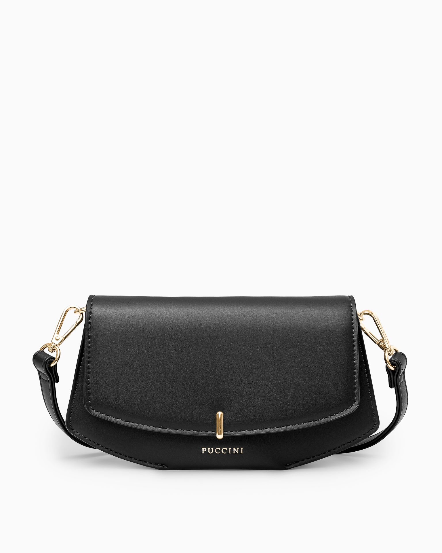 Жіноча сумка з відділеннями мала чорна