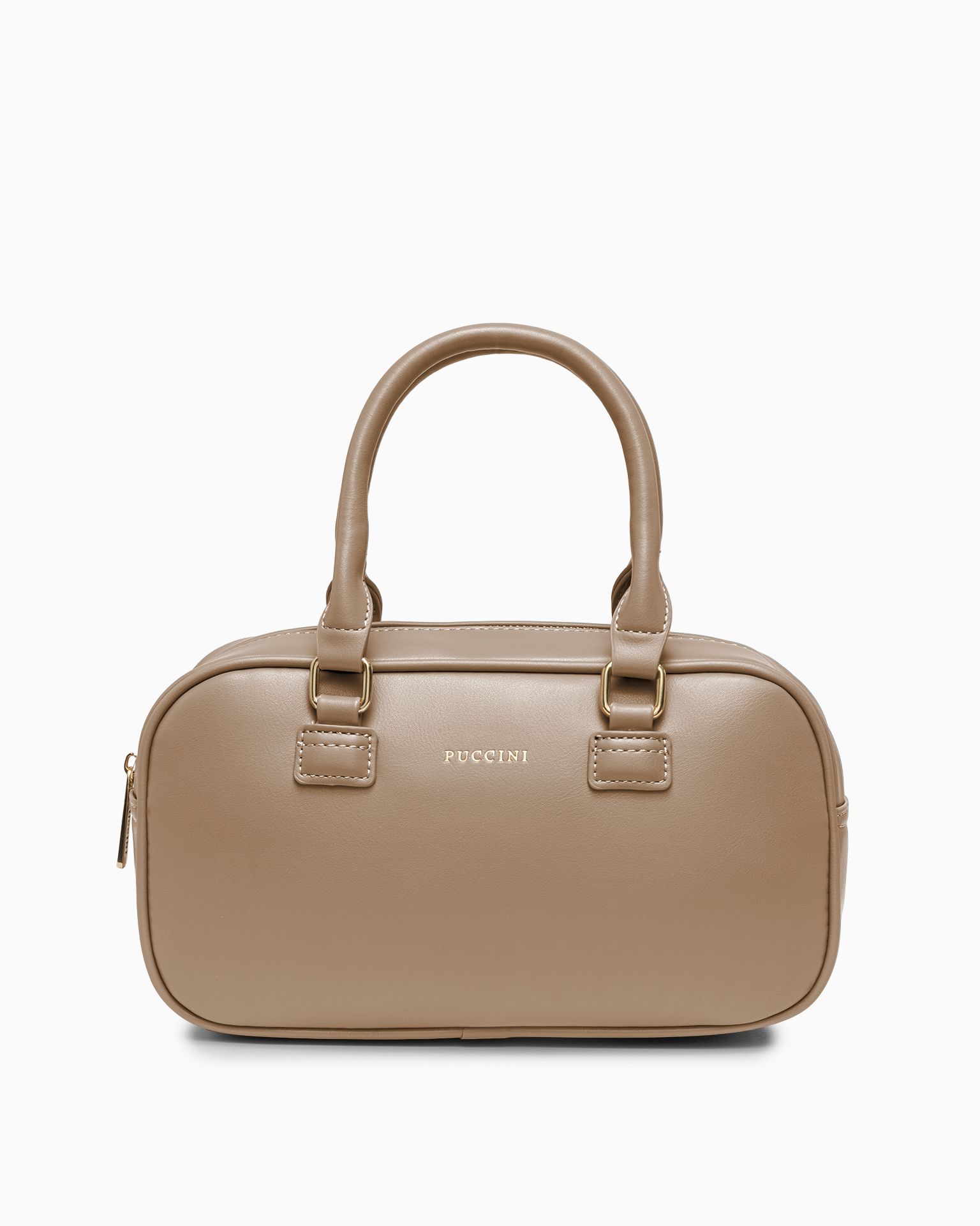 Жіноча маленька сумка бежевого кольору